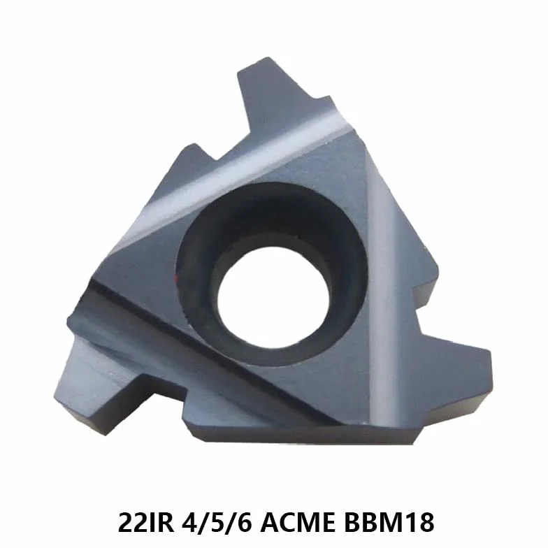 22 IR 4 5 6 Acme BBM18 Insertos de Torno de roscado de carburo de tungsteno indexable 22IR 4ACME 5ACME 6ACME Inserto de torneado de roscas (Color : 22 IR 4 Acme BBM18)