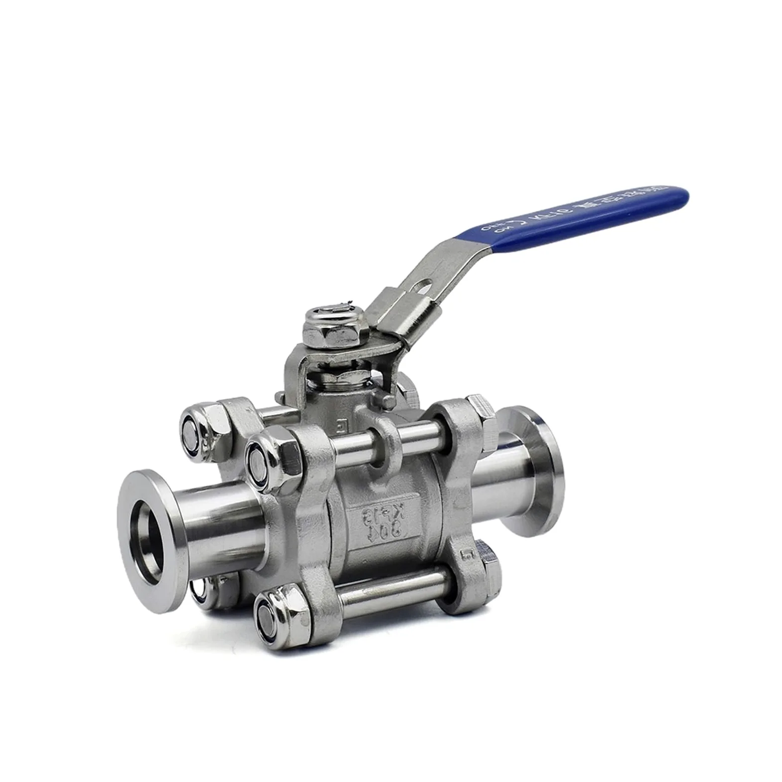 Válvula de bola manual de alto vacío de tres piezas KF SS304 acero inoxidable KF16 KF25 KF40 KF50 Brida de instalación rápida leisurely(KF25)