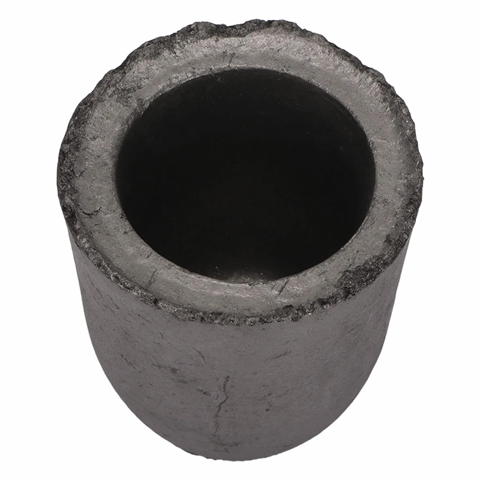 Vaso de fundición de crisol de grafito de grafito de carburo de silicio de alta pureza, duradero, fuerte estabilidad, alta densidad para fundir aluminio, oro, plata, cobre