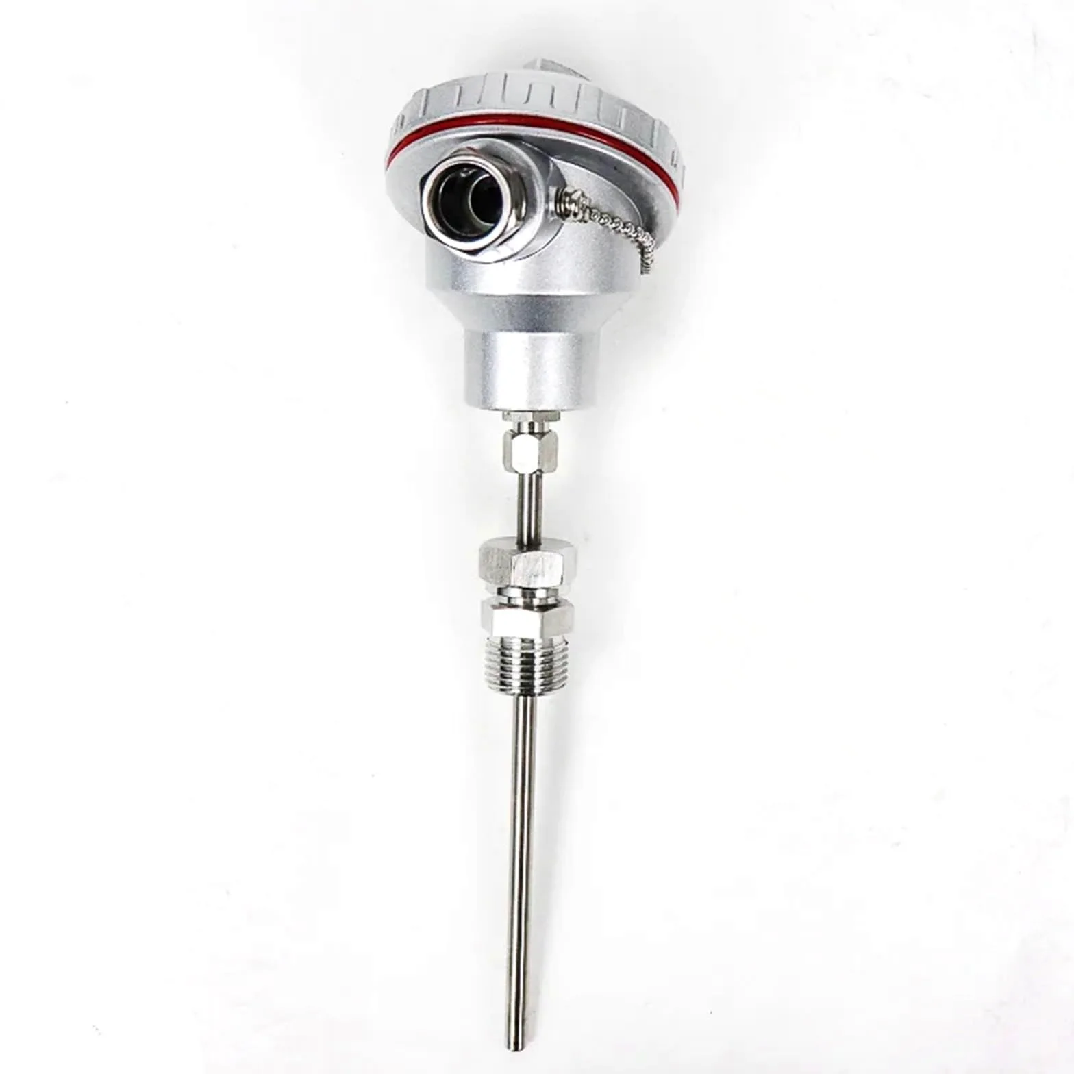 1 Uds termopar blindado Tipo K sonda Pt100 A Clase 0-600cc Sensor de Temperatura(50mm)