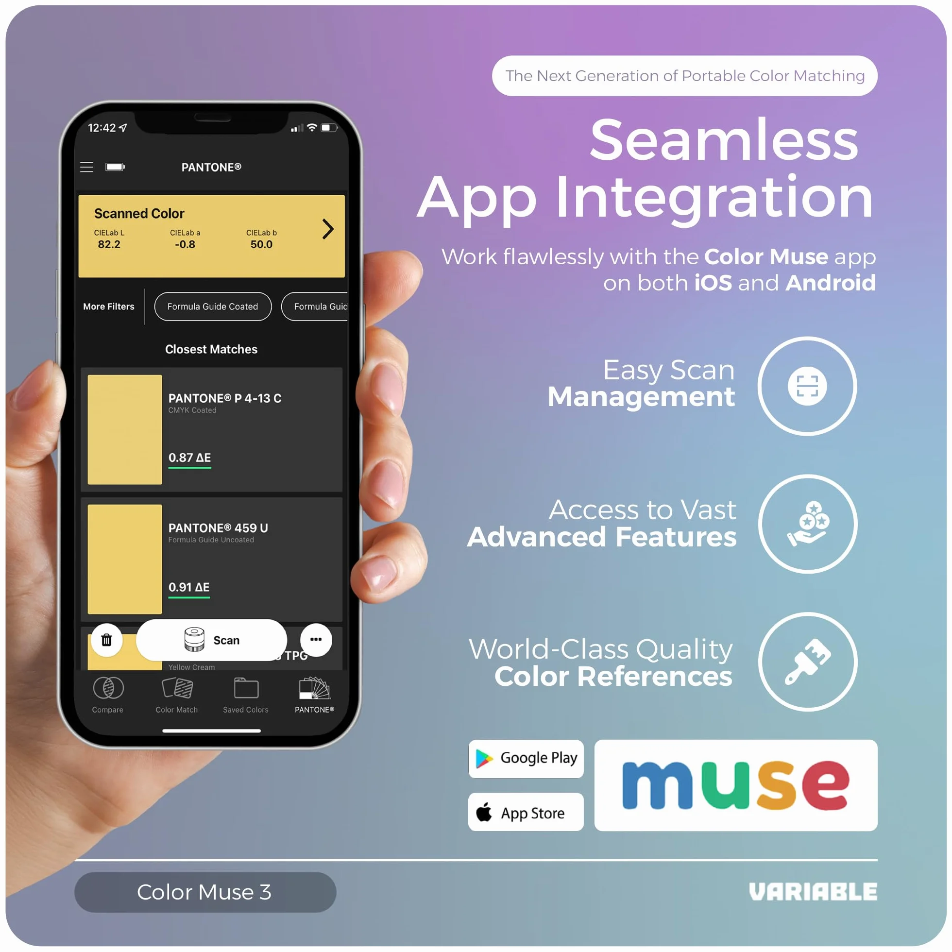 Color Muse 3 Medidor de Color y Brillo Material Smartphone Compatible