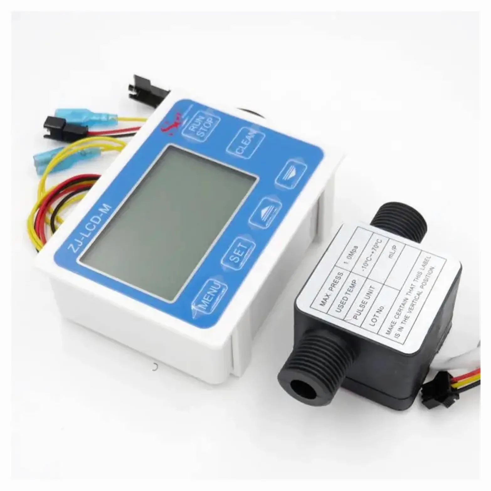 Medidor de flujo de agua Pantalla Digital G1/2, Sensor De Flujo De Aceite Y Combustible Líquido, Medidor De Líquido Y Aceite De Agua, Medidor De Flujo, Controlador Cuantitativo Totameter
