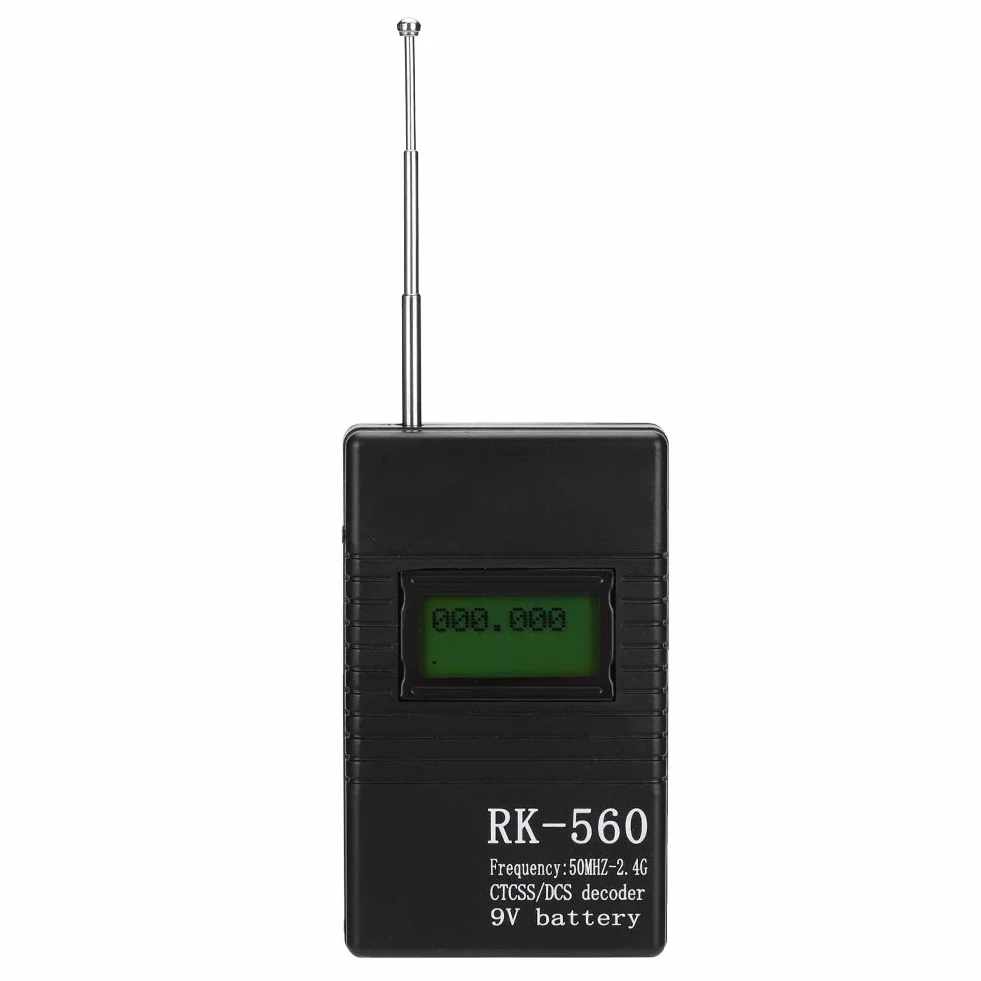 Acouto Precise RK560 Contador de frecuencia portátil 50MHz-2.4GHz Prueba de radiofrecuencia