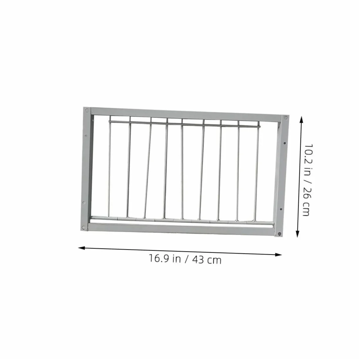 BESTonZON Puertas para Jaulas de Aves de Hierro Blanco, 2 Piezas Instalación Rápida y Mayor Seguridad para Refugios de Pájaros y Criaderos