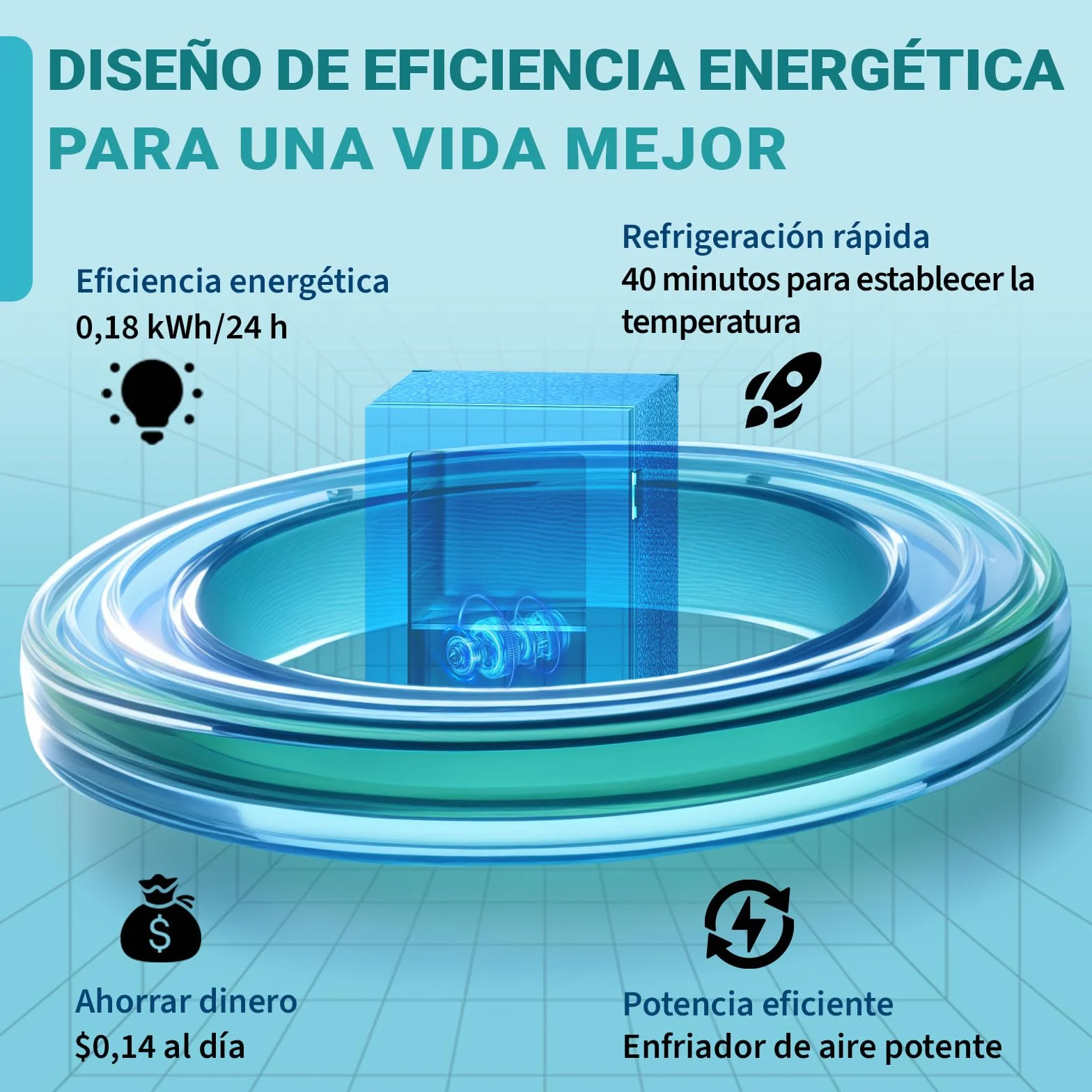 Frigorífico para bebidas 24 latas 20 litros minifrigorífico puerta transparente estantes extraíbles ajustables
