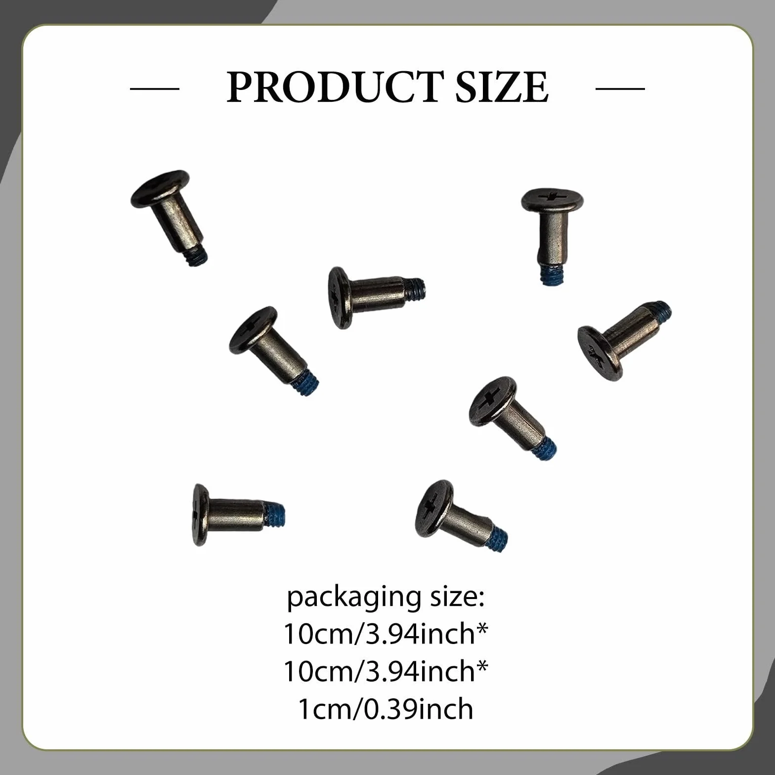 Tornillo para Quadcopter Hélice Repuesto Metal Ligero 8 Piezas