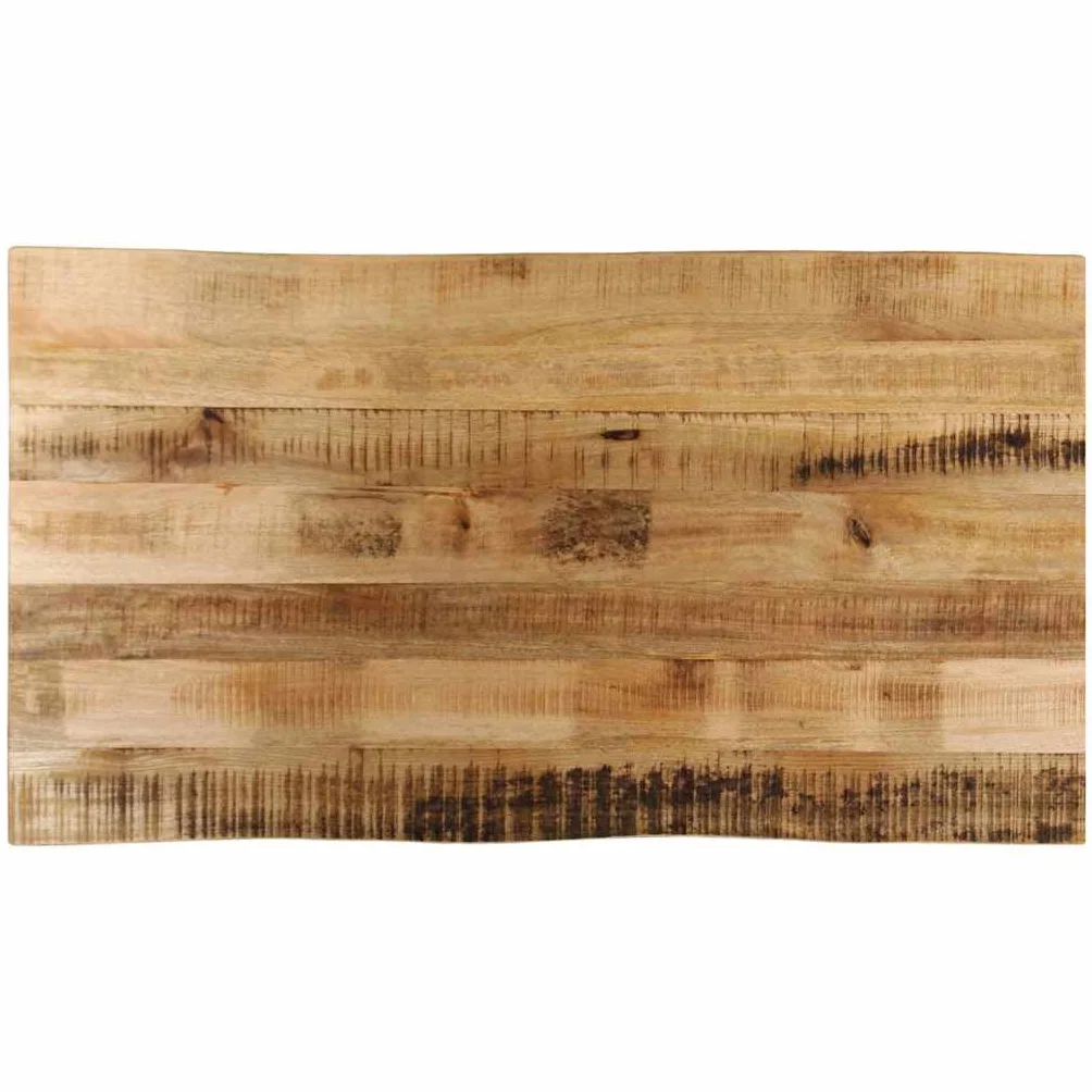 Genérico Tablero de Mesa Borde Natural Madera Maciza Mango 100x60x3,8 cm,Accesorios para mesas,Tableros para mesas-370694