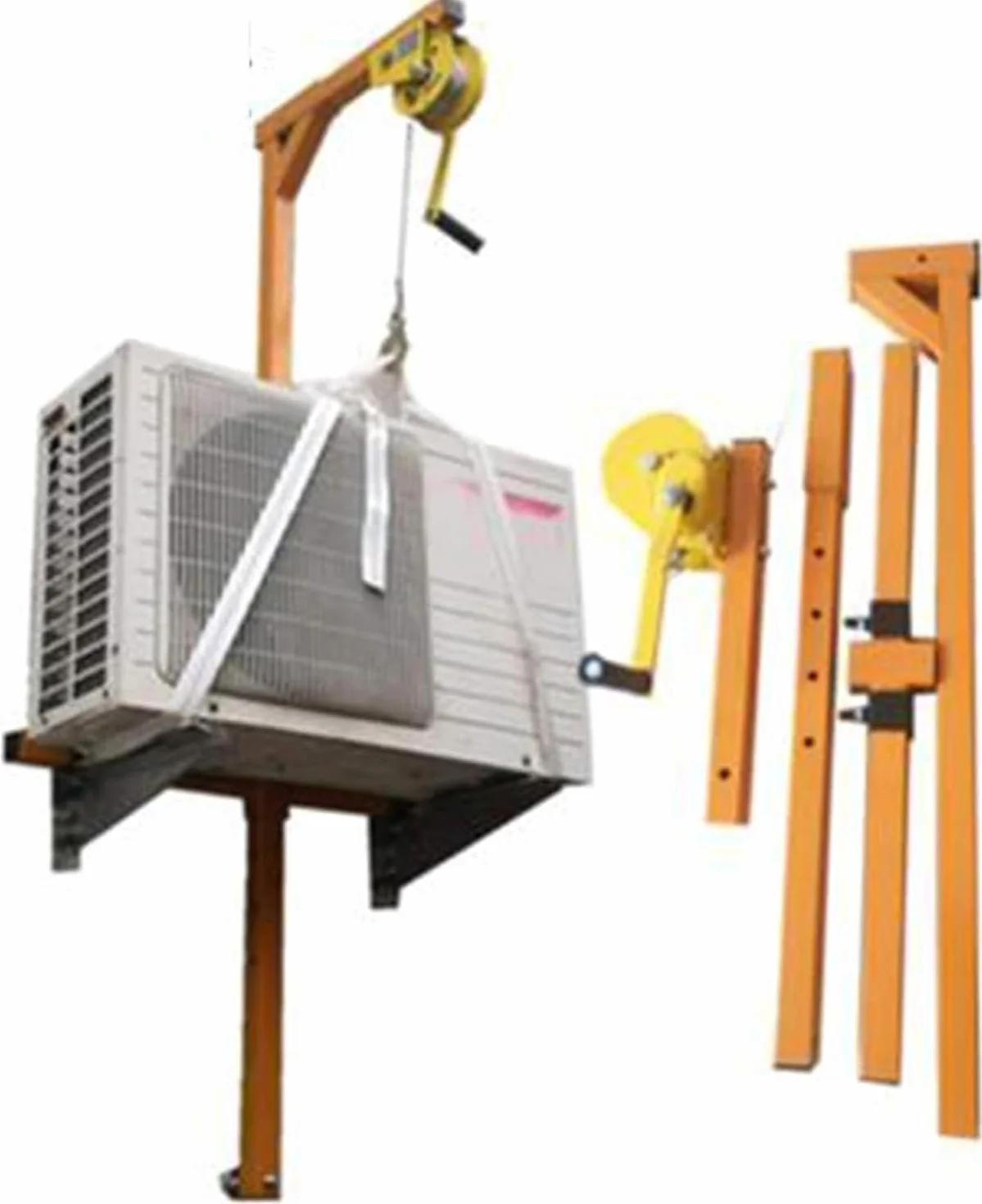 Instalación De Máquina Externa De Aire Acondicionado Suspensión De Instalación De Grúa Pequeña Soporte De Elevación con Manivela Herramienta De Elevación Aire Acondicionado con Manivela,20M