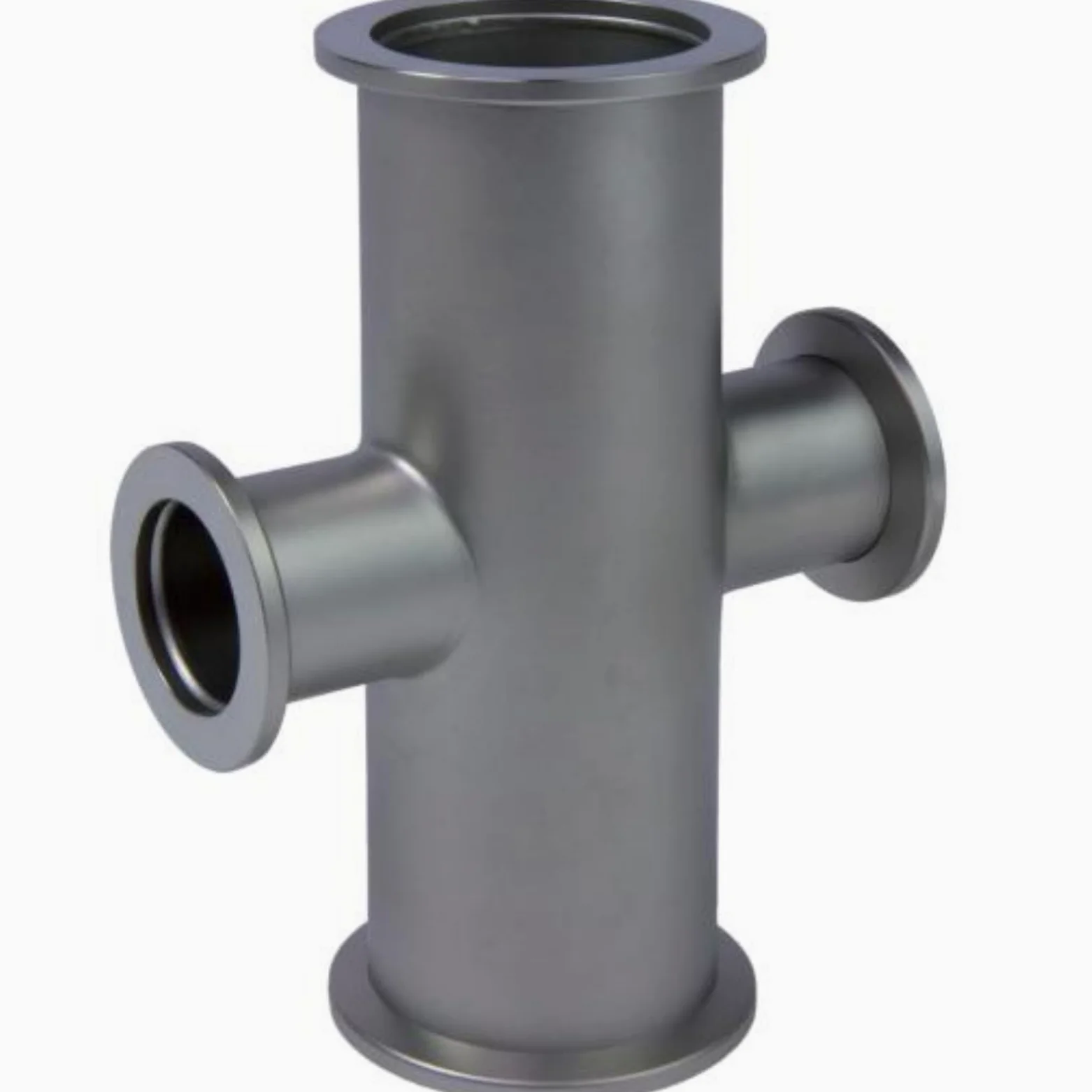 Accesorio de vacío cruzado reductor KF-50 a KF-40 de acero inoxidable 304 - Adaptador de brida ISO-KF for aplicaciones de alto vacío(KF-50 to KF-40)