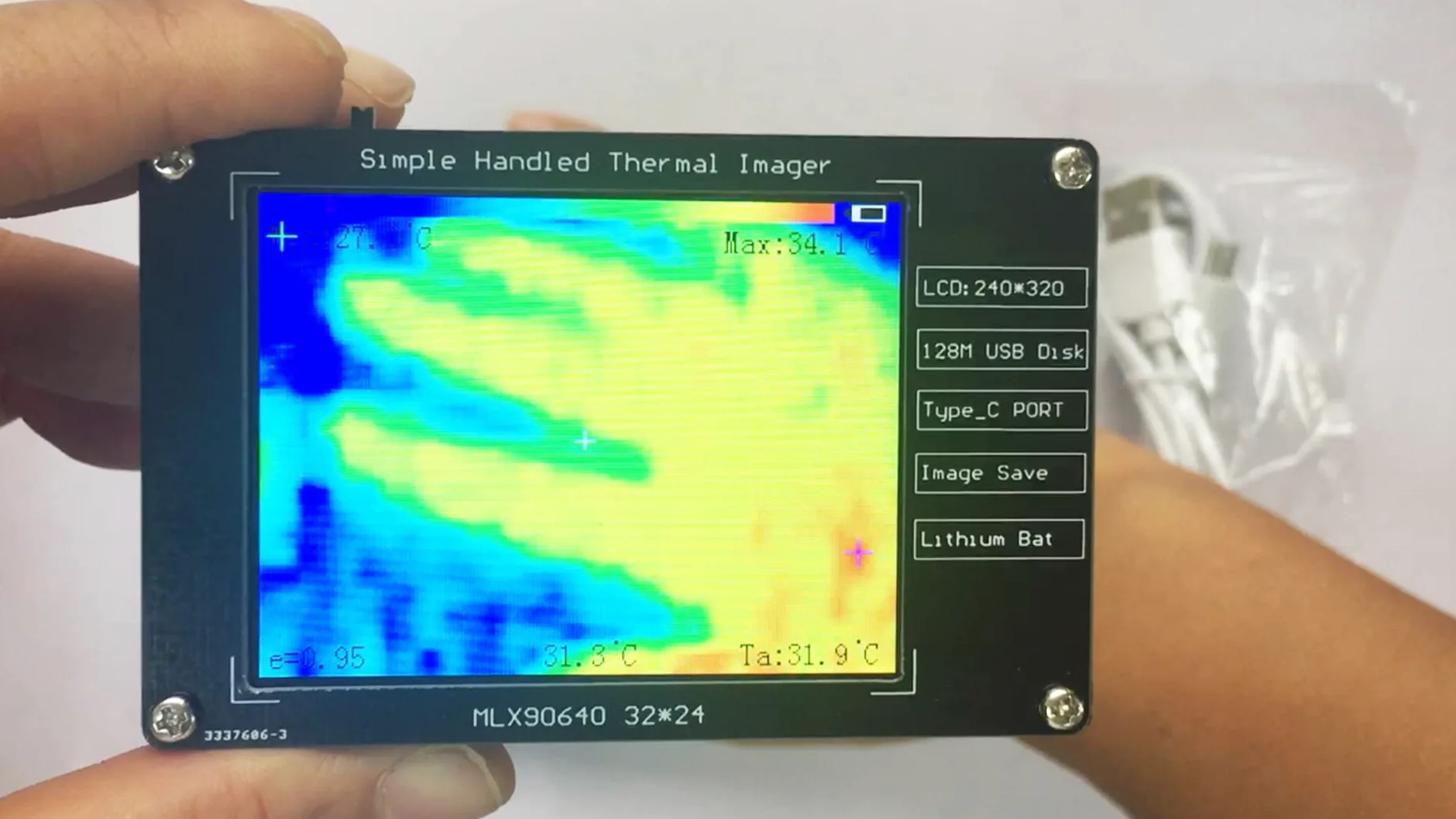 Inmersión térmica infrarroja con sensor térmico infrarrojo de alta precisión para detección de temperatura