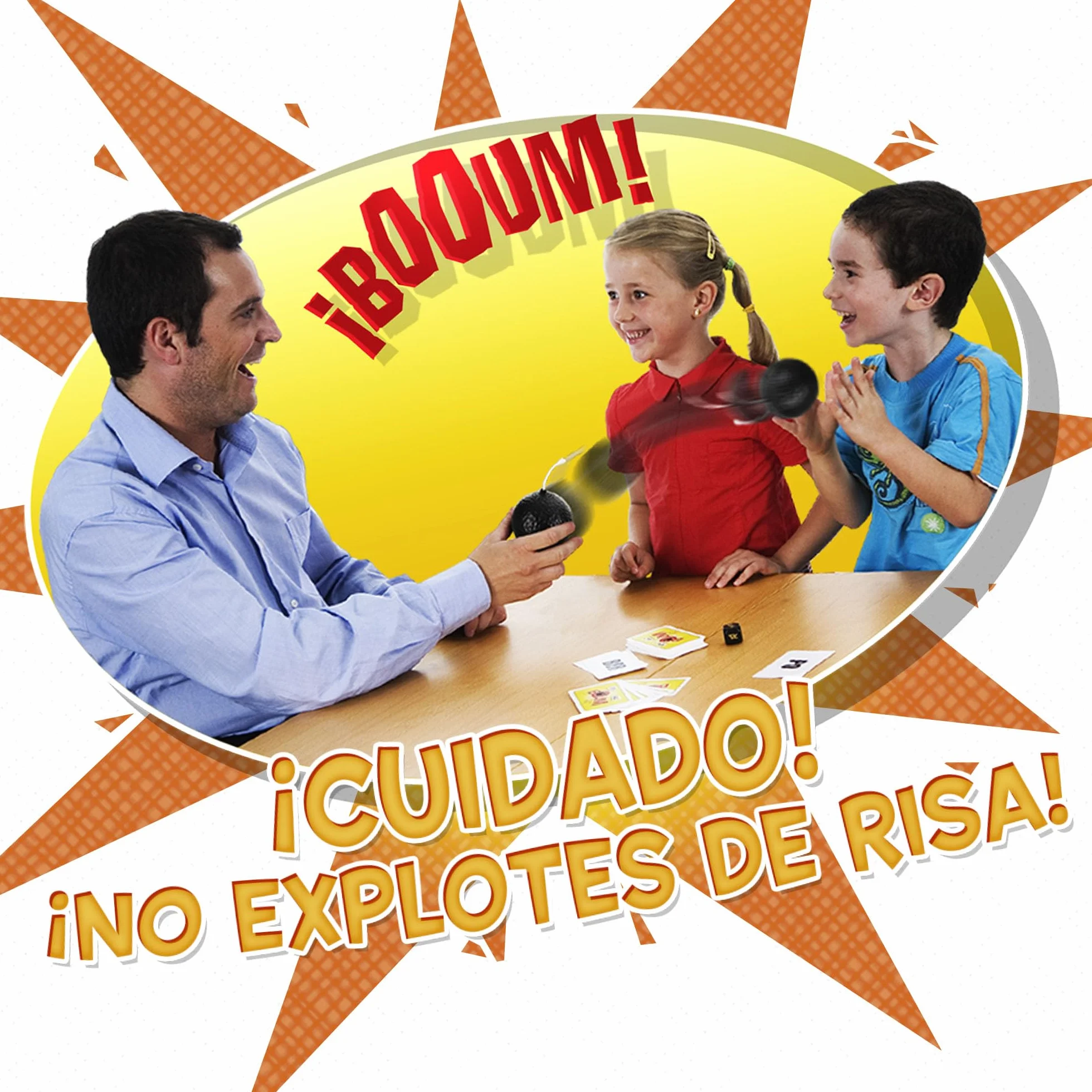 Bizak Tic TAC Boum Juego de Mesa Infantil a Partir de 8 Años, Juego de Cartas Educativo 2-12 Jugadores
