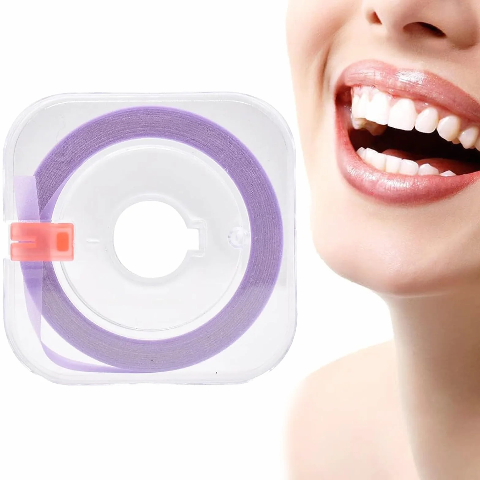 Papel de Lija Dental Morado, Tiras de Pulido Dental Doble Cara 4 mm x 6 m
