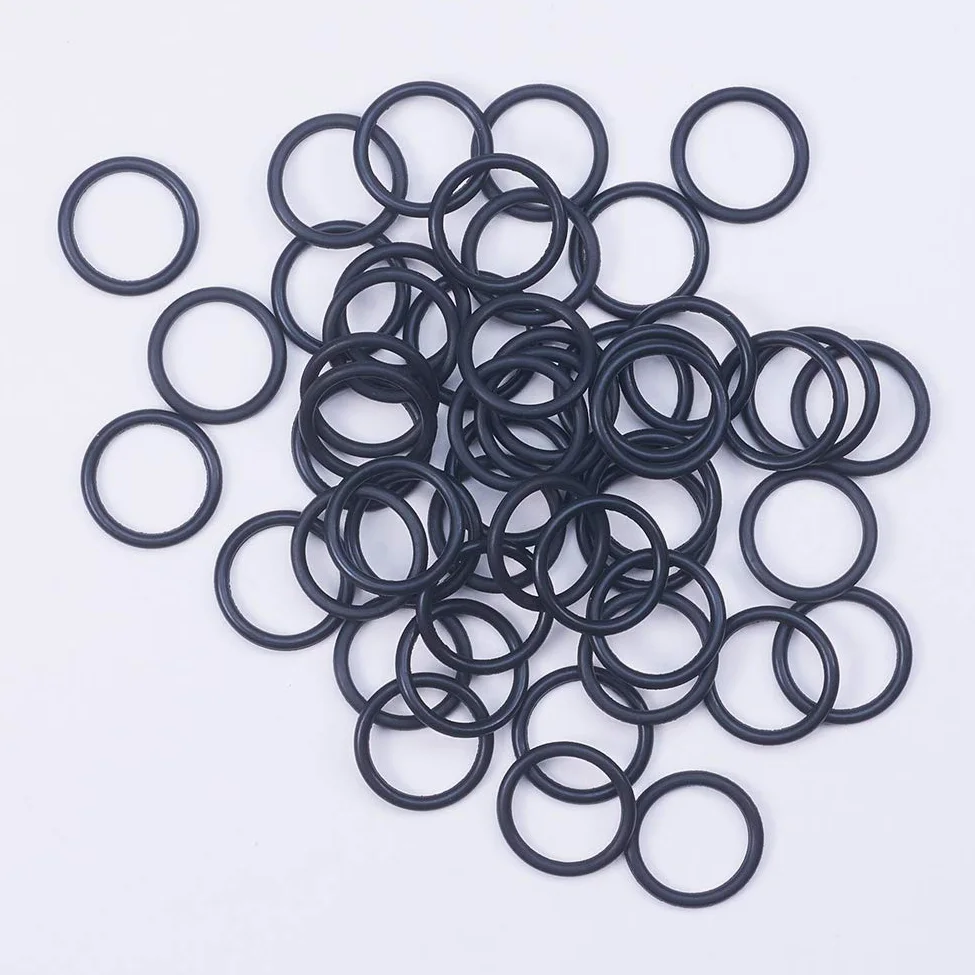 Arandelas de grifo for grifos monomando, 50 juntas tóricas, anillo sellado arandelas caucho nitrilo con diámetro exterior kit junta tórica negra for plomería(137mmx145mmx4mm)