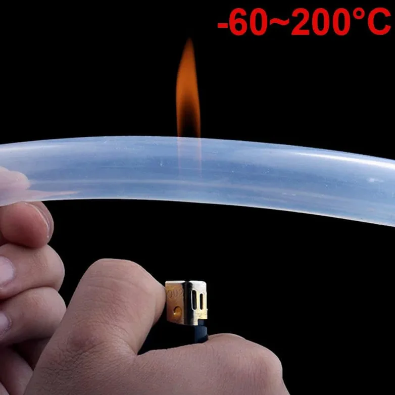Manguera de tubo de silicona transparente de grado alimenticio insípido resistente a altas temperaturas dispensador de agua bomba peristáltica hogar-5 metros-ID17x OD22mm