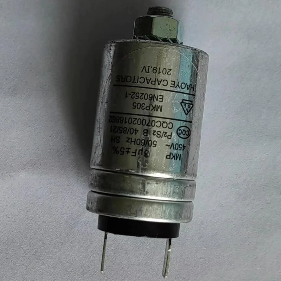 Condensador carcasa de aluminio MKP-3UF 450VAC para lavavajillas