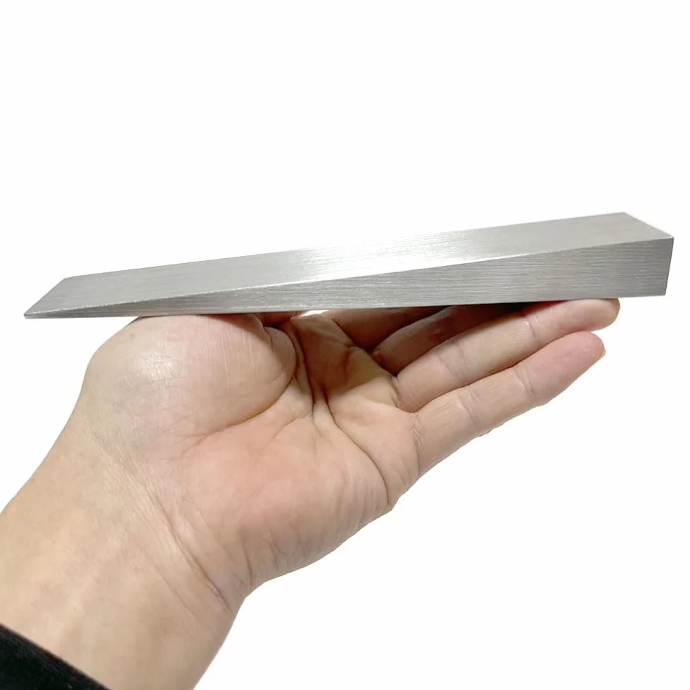 Cuña de brida de acero inoxidable 304, accesorios de tubería, bridas de tubería, herramientas de nivelación de instalación de equipos mecánicos (paquete de 2), grande, plateado