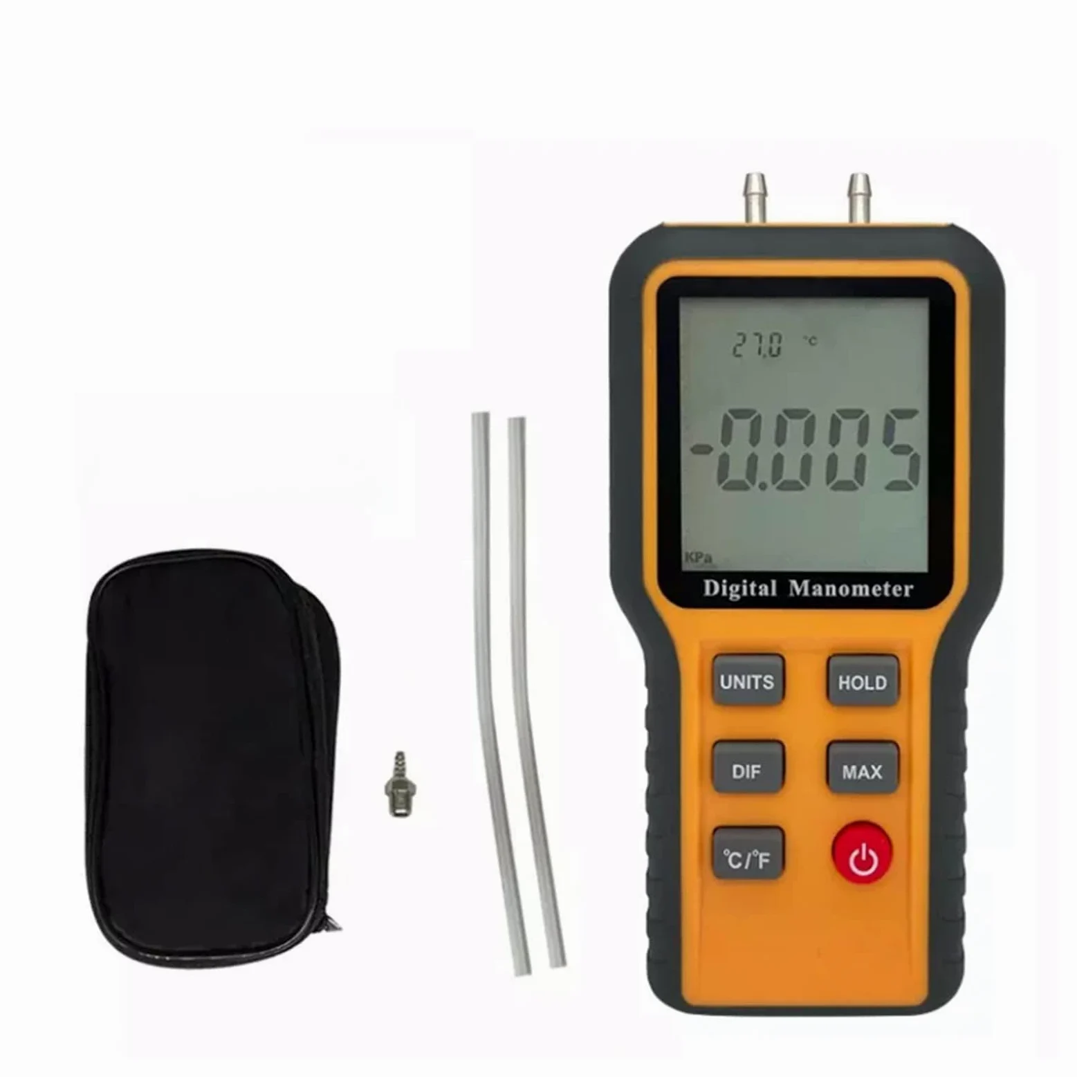 MANÓTURO DE PRESIÓN Digital 3 IN 1 Aire Meter Herramientas for MEDICIÓN Gas Natural ACONDICIONAMIENTO AIRECONA para Pruebas de Mantenimiento(52.2 kPa)