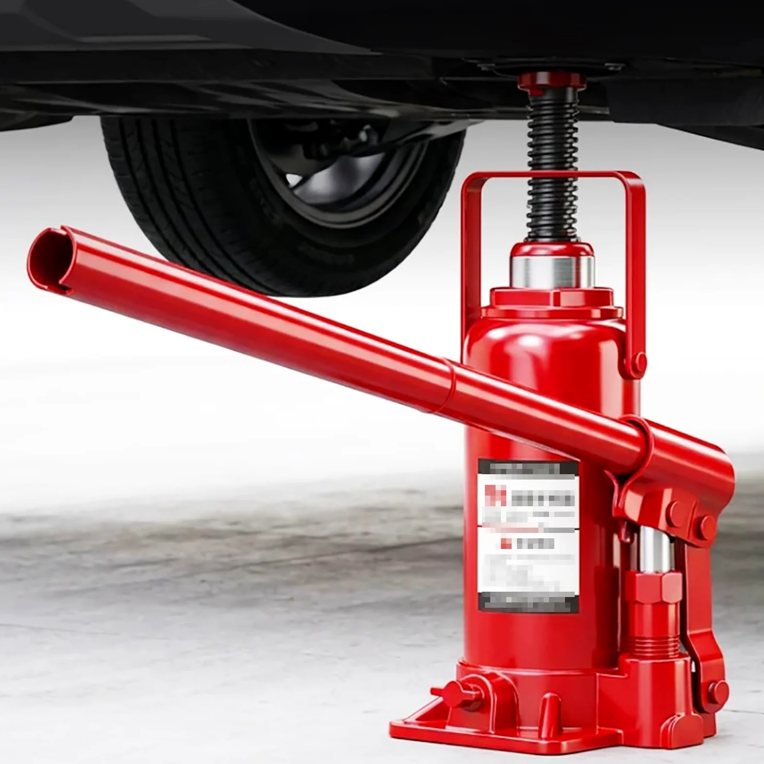 Gato Hidráulico Vertical para Coches, Gato de Botella Soldado de Perfil Bajo, Herramienta para Elevar Coches, Repararlos y Cambiar Neumáticos(2T)
