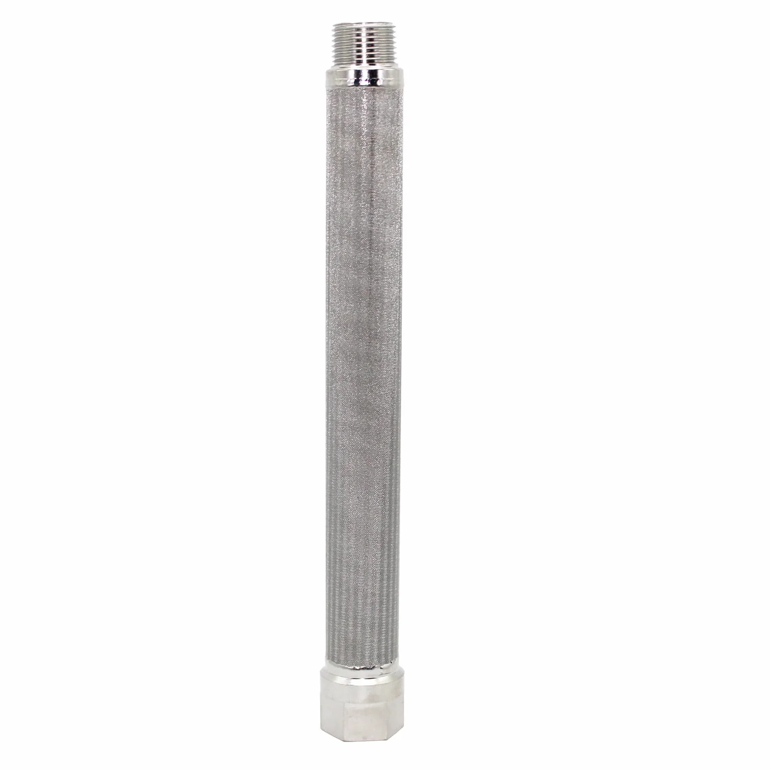 Elemento de filtro sinterizado de acero inoxidable 316L φ19 x 200 precisión 5μm