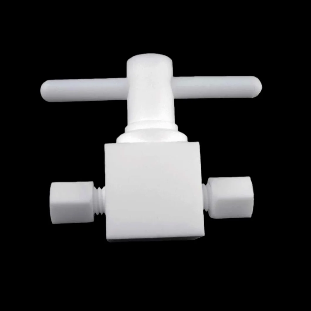Válvula de bola recta de PTFE - Conector de diámetro igual de 2 lados for transferencia de fluido - Juego de 1 pieza(D25mm)