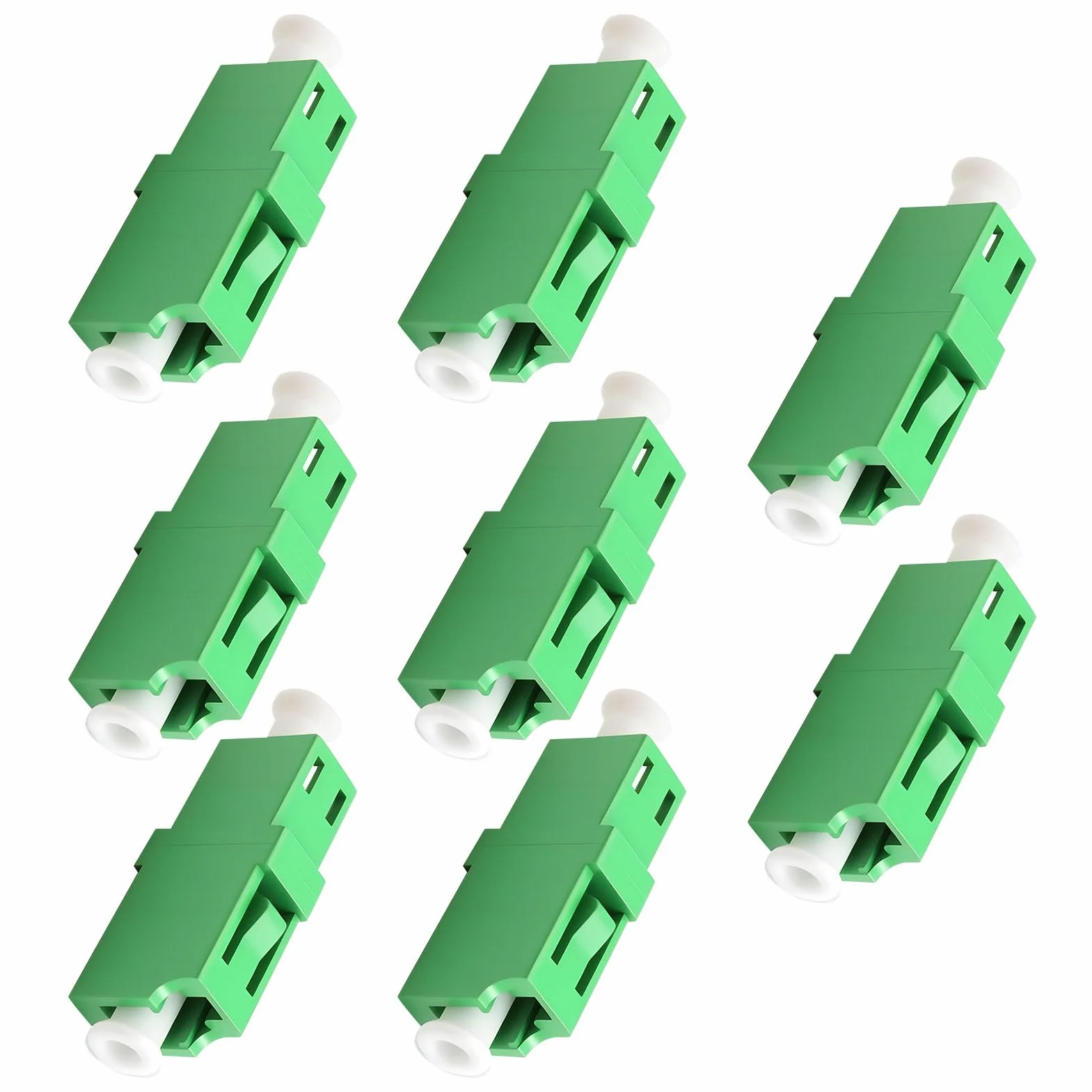 Adaptador de Fibra Óptica LC/APC Monomodo Simplex Pack de 8