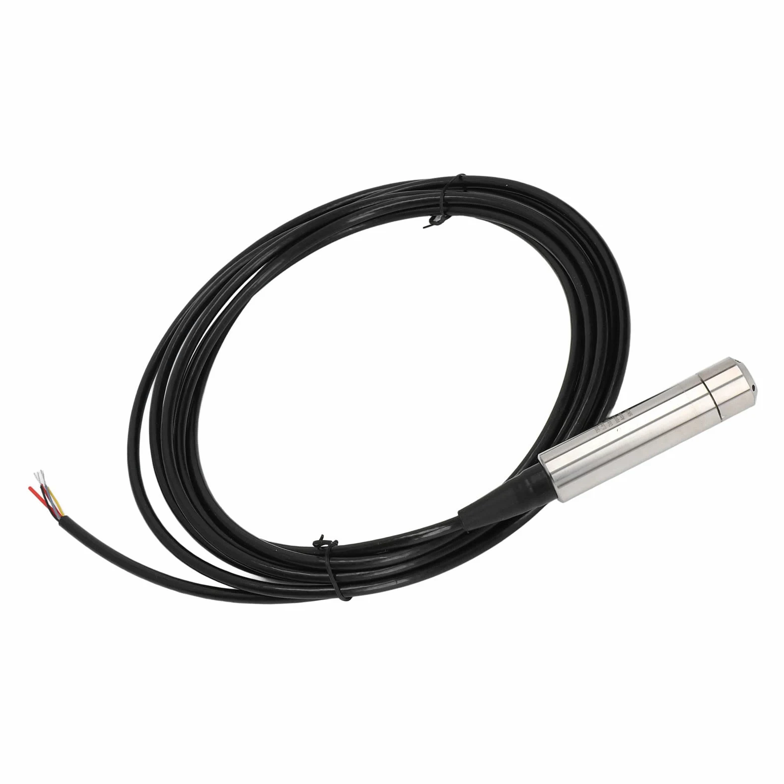 Sensor de Nivel de Agua, Sonda de Acero Inoxidable 10 30V DC Grado de Protección IP68 Transmisor de Nivel de Líquido con Línea de Salida M14 para Equipos Hidráulicos (Cable de 10 m 393,7 pulgadas