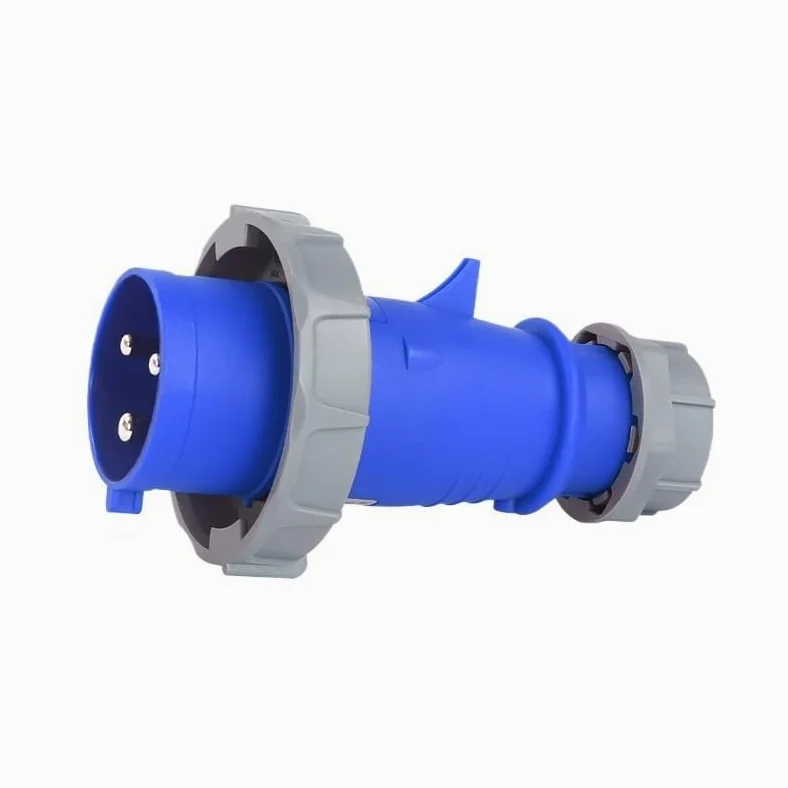 Conector de enchufe de aviación impermeable IP67, 3 núcleos, 32 A, trifásico, a prueba de explosiones, enchufe industrial de 220 V (enchufe industrial)