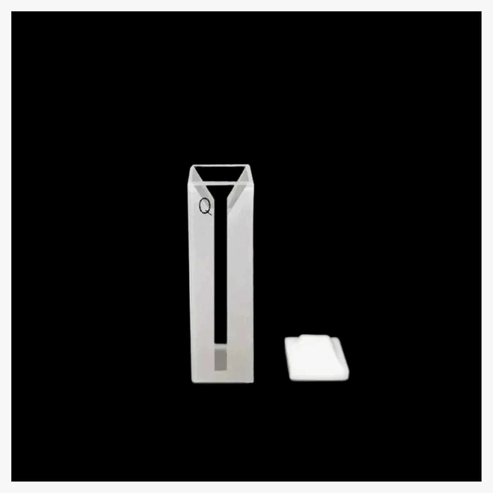 Laboratorio de óptica científica, Cubeta de microcuarzo con ranura de 3 mm, 1050 ul, celdas de absorción de cuarzo de 1,05 ml, fabricada mediante proceso de sinterización, paquete de 2