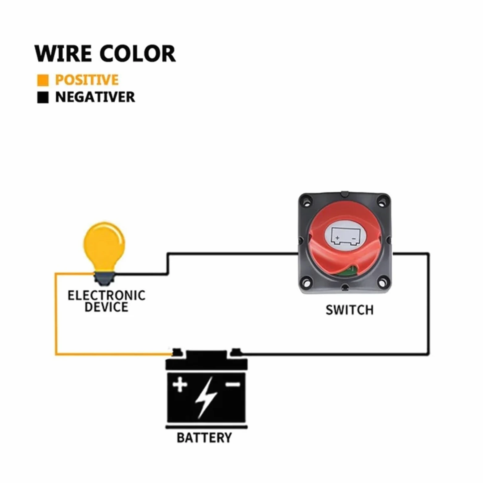 12V-60V 100A-300A Interruptor selector de batería dual for automóvil Desconectar vehículo marino RV 1-2-Pun