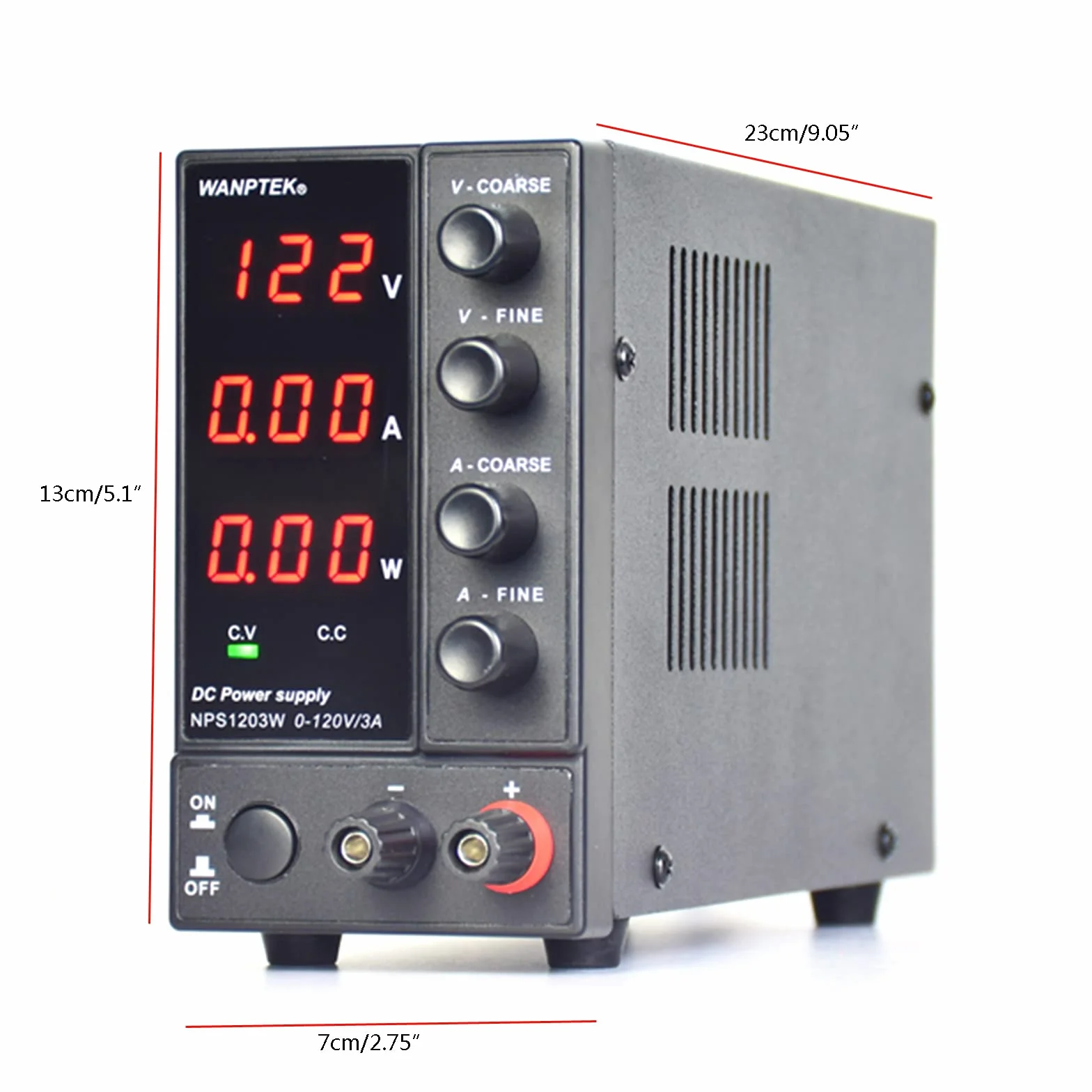 Fuente de alimentación de laboratorio regulable estabilizada 0 – 120 V 0 – 3 A CC transformador fuente de alimentación 220 V