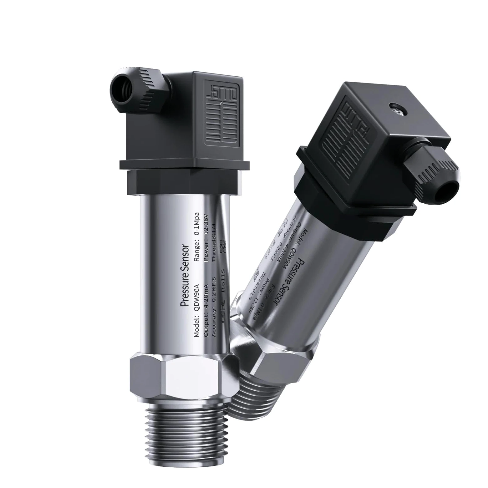 Transmisor de presión pequeño 0-1bar 0-5bar 0-10bar Sensor aire agua 4-20mA M20-1.5 transductor rosca G1-4 1 Uds(G1-4 thread,0-100bar)