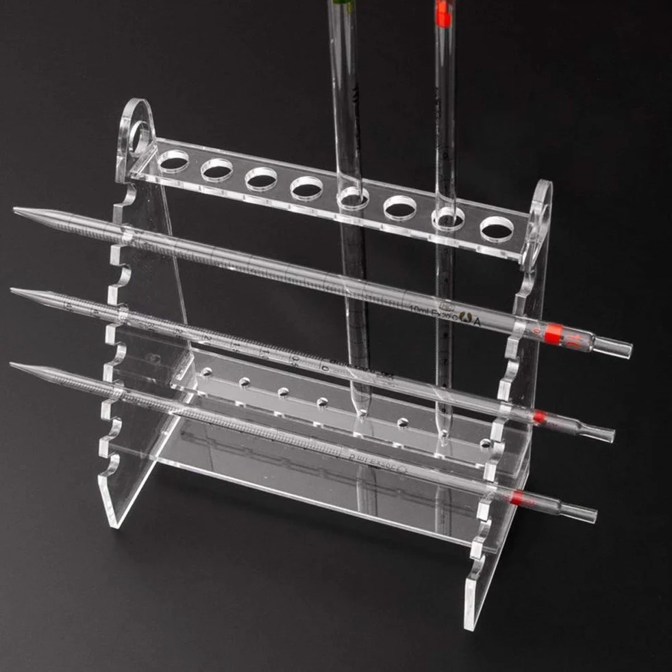 Soporte para Pipetas de Plexiglás, Volumetric Pipette Rack 1.5 cm