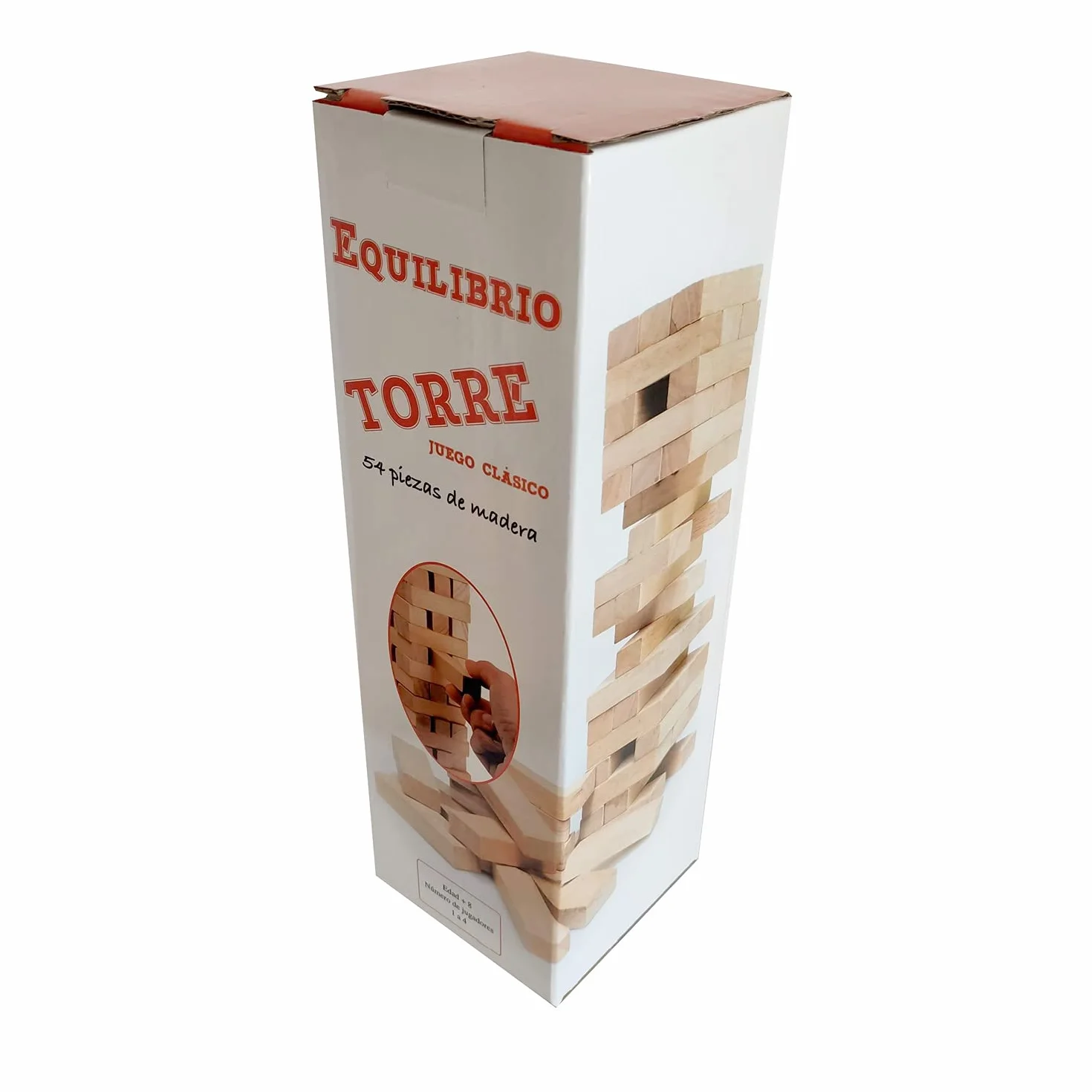 Juego clásico Torre de Equilibrio de Bloques de Madera