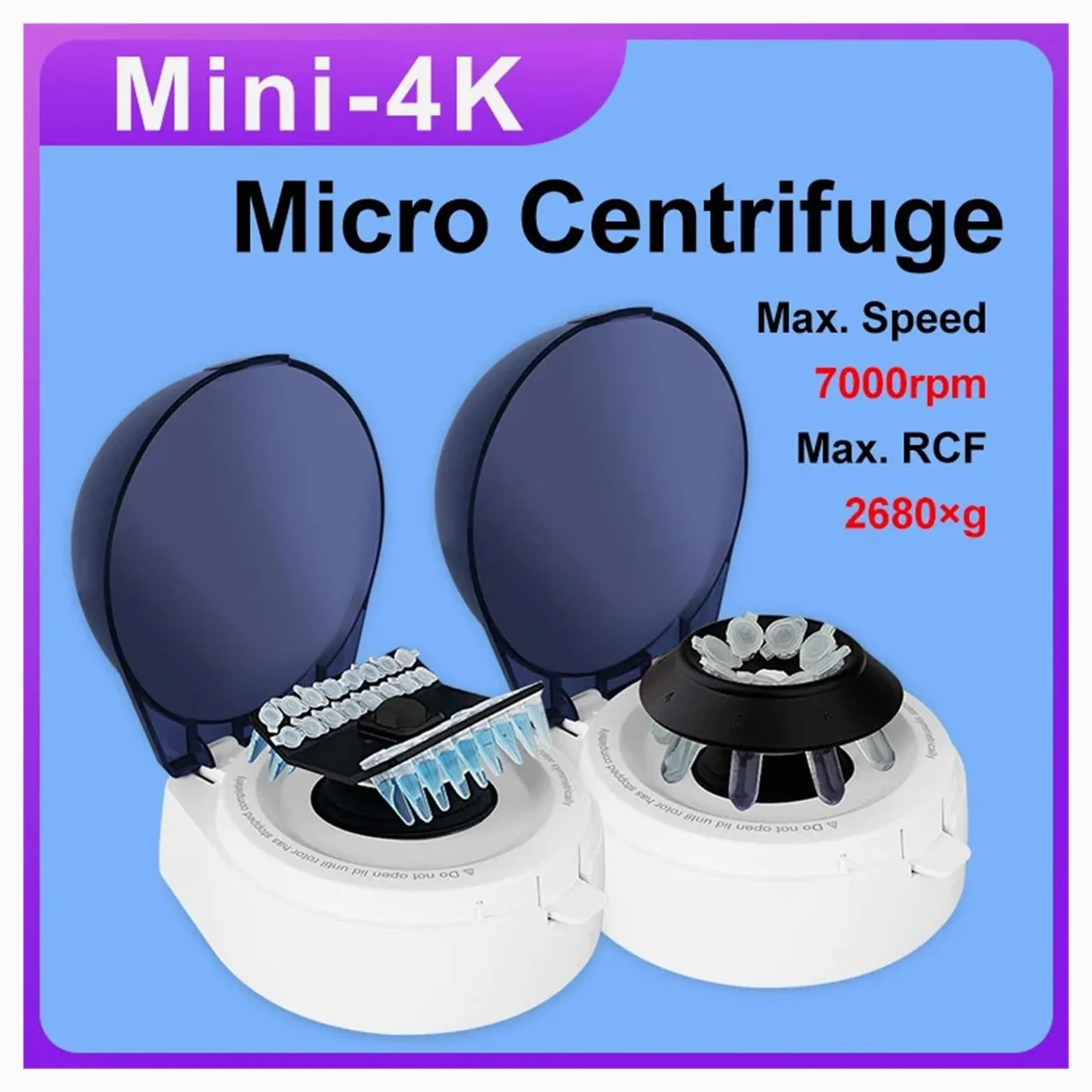 Centrífuga, Máquina Centrífuga PCR Eléctrica De Mini-4K, Mini Mesa Trabajo, Microcentrífuga Plasma Sanguíneo 7000rpm For Tubo Centrífugo 2ml