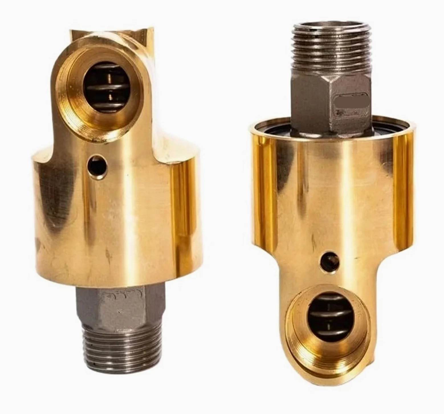 Junta giratoria HD10 DN10 de 3/8 pulgadas, junta giratoria 360, acoplamiento giratorio de agua, aire y aceite, conector universal de pulverización, Unión de rotación de latón(Right Thread)