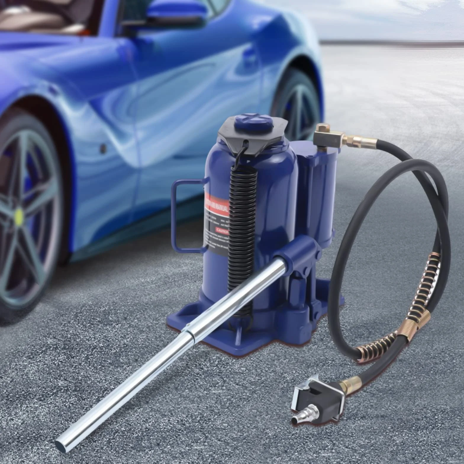 Gato hidráulico neumático 20T 17 cm para coche furgoneta camión