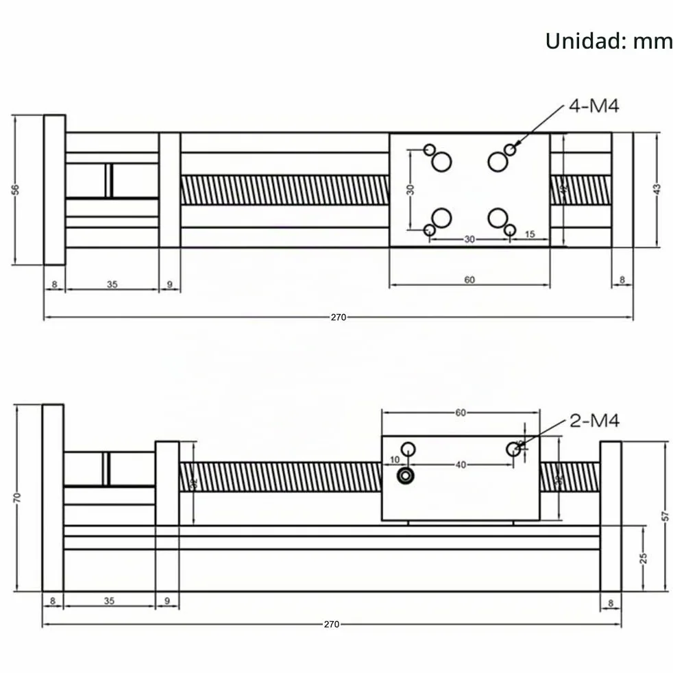 150 mm de longitud de viaje lineal actuador de etapa con carriles lineales cuadrados SFU1605 con motor paso a paso NEMA17 para DIY CNC Router piezas X Y Z eje