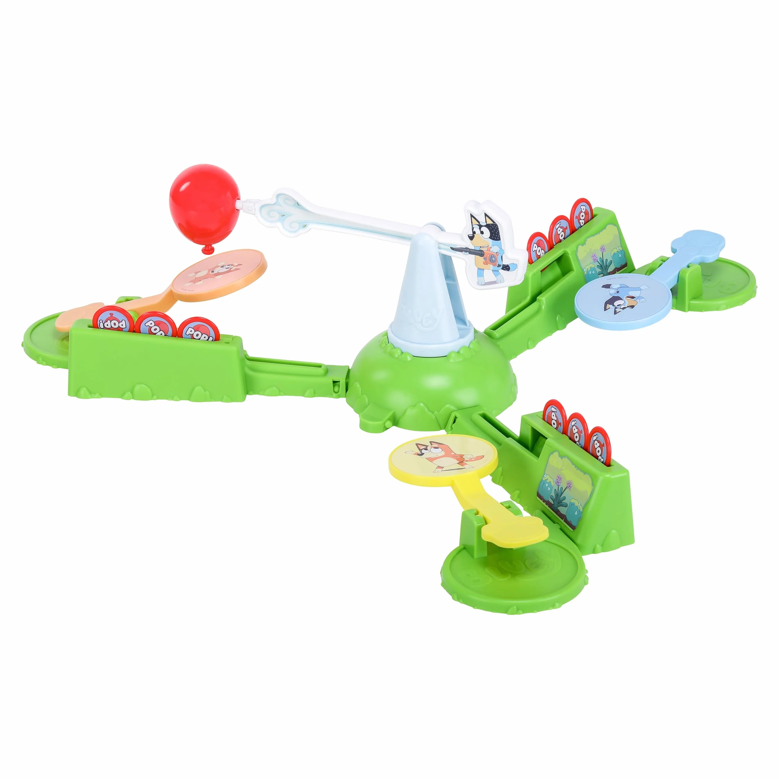 Bluey Juego Que no Toque el Suelo - Globo motorizado con Palas, para 2-3 Jugadores, 4 años+