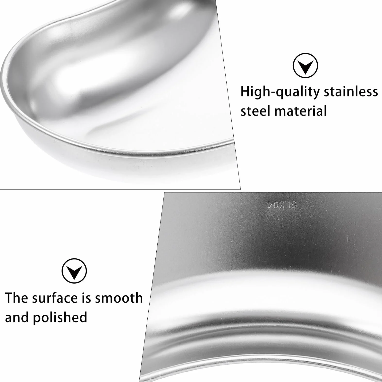 Scicalife Bandeja de Acero Inoxidable para Riñonera Lavabo Emesis Instrumentos Dental Quirúrgicas