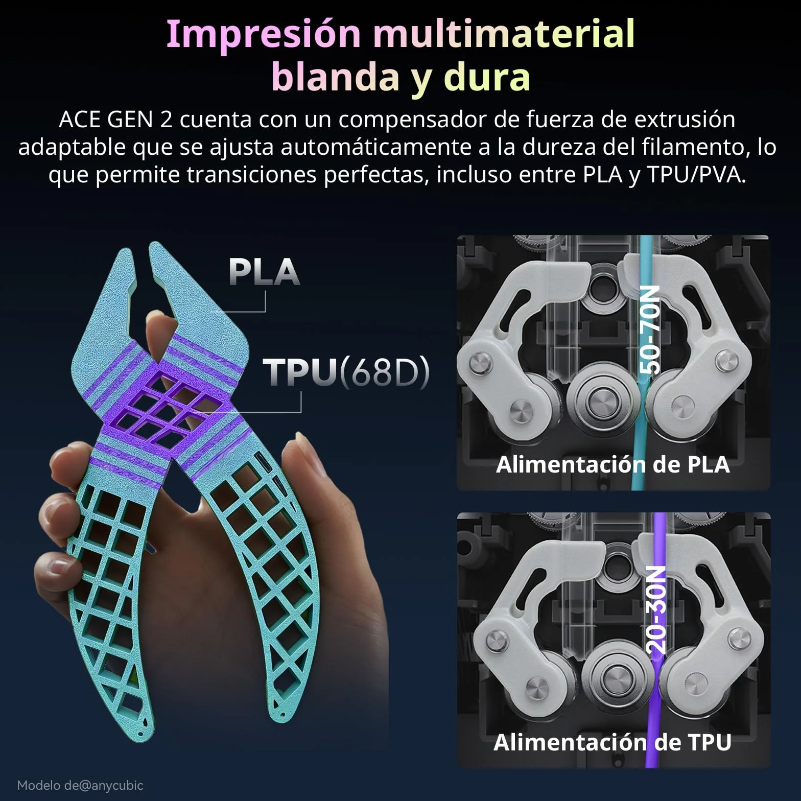 ANYCUBIC Kobra X Combo Impresora 3D, Impresión Multicolor, Secado e Impresión al Mismo Tiempo, Alta Velocidad 600 mm/s, Tamaño de Impresión 260 x 260 x 260mm,Funciona con los Principales Filamentos