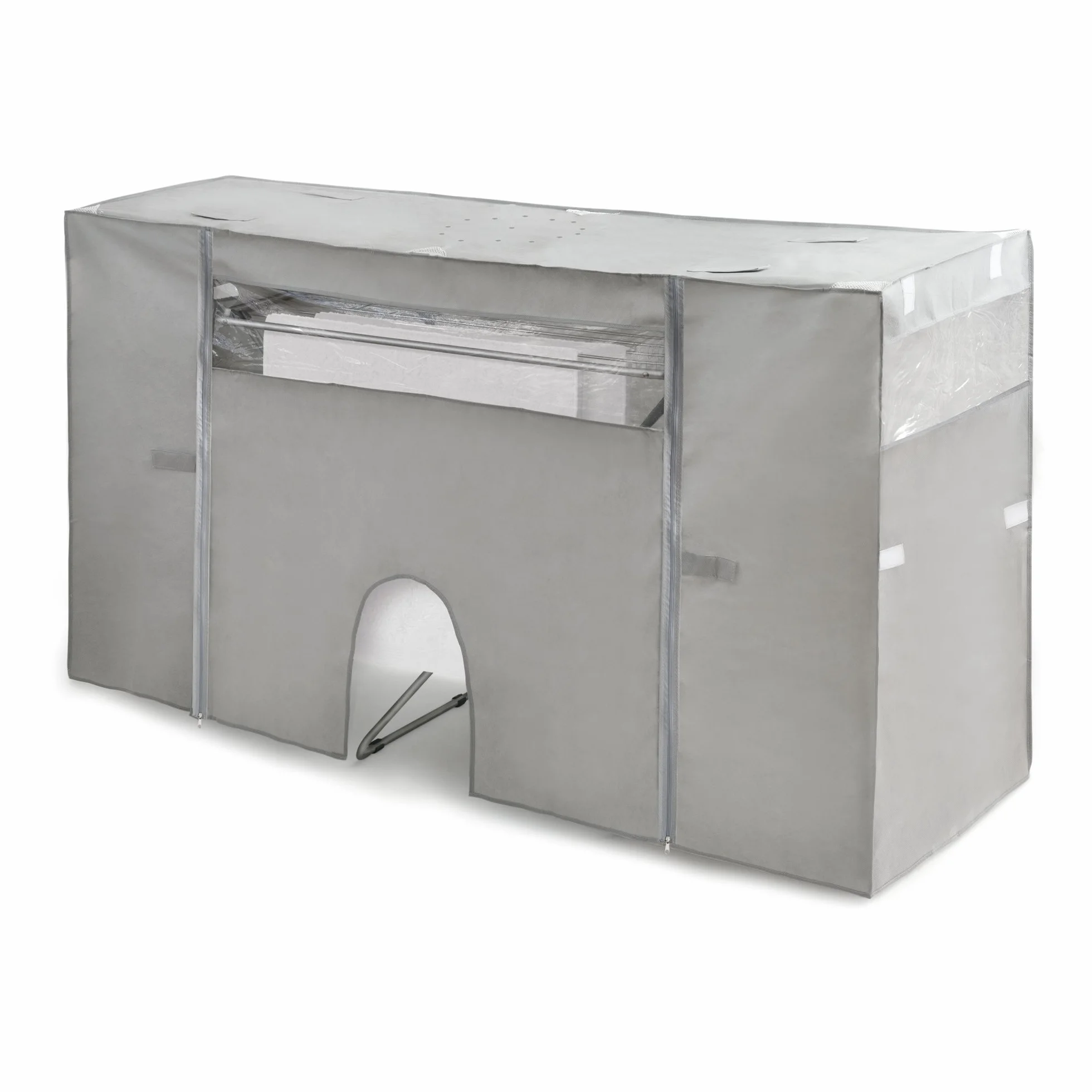 Cubre Tendedero con Calefactor Extensible Gris 105-180x56x106 cm
