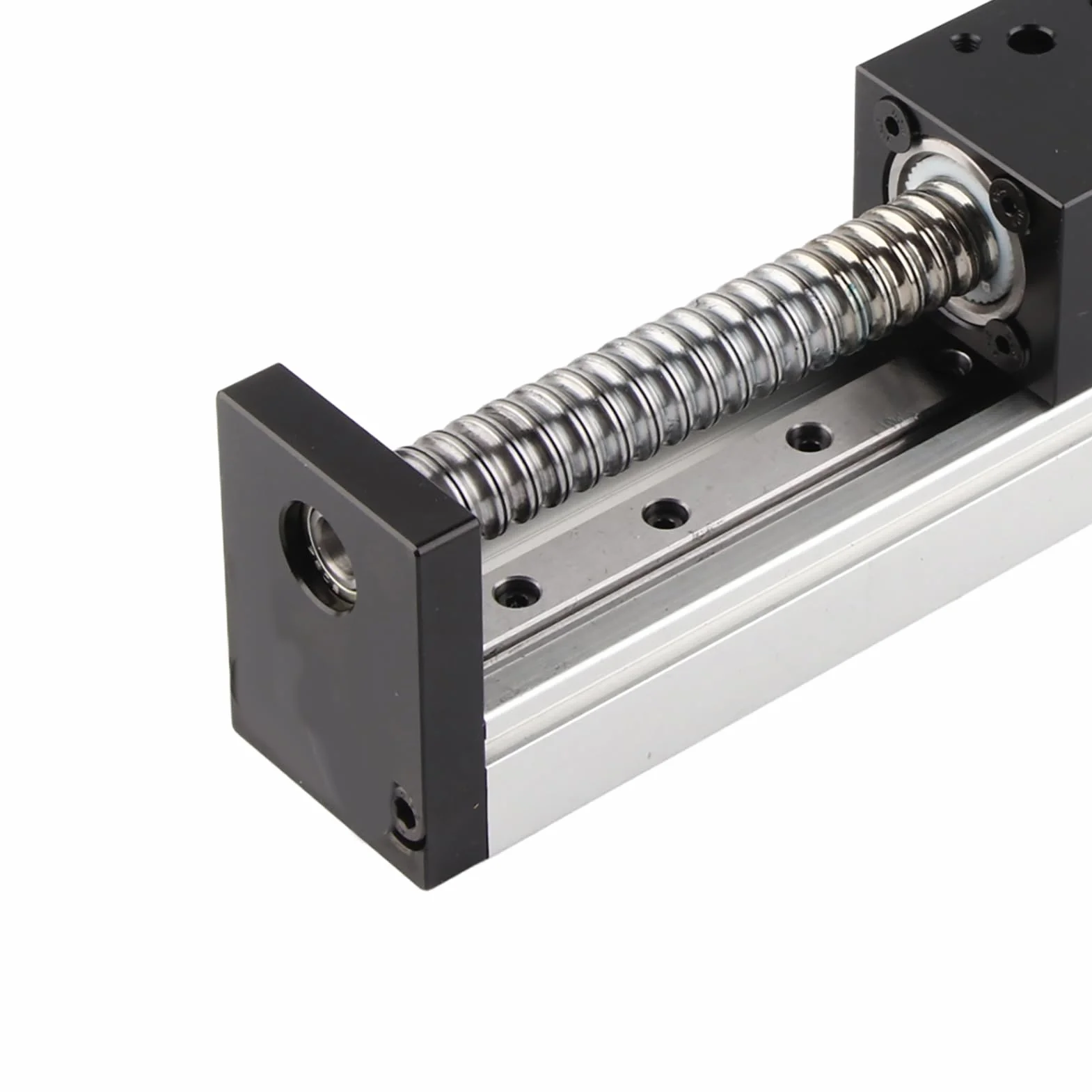 Etapa lineal de husillo de bolas, Mesa deslizante lineal de aluminio, Etapa de movimiento lineal de carrera de 150 mm, Guía de etapa lineal motorizada para mecanizado CNC