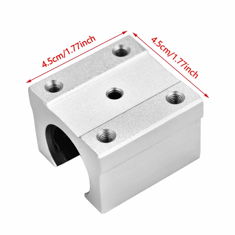 Dioche SBR16UU 16mm Bloque Deslizamiento Lineal Aluminio CNC