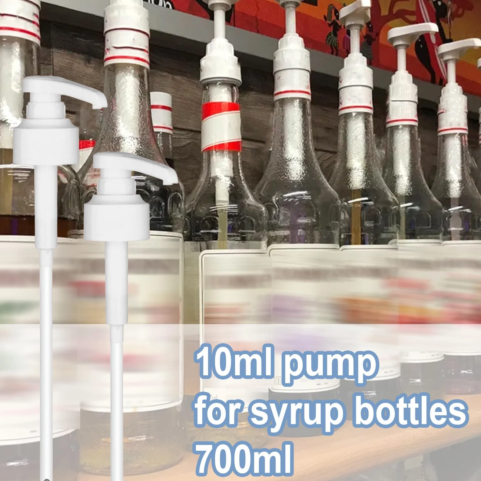 Monin Coffee Syrup Pump Dispensador Bomba Dosificadora 10 ml 700 ml Accesorio