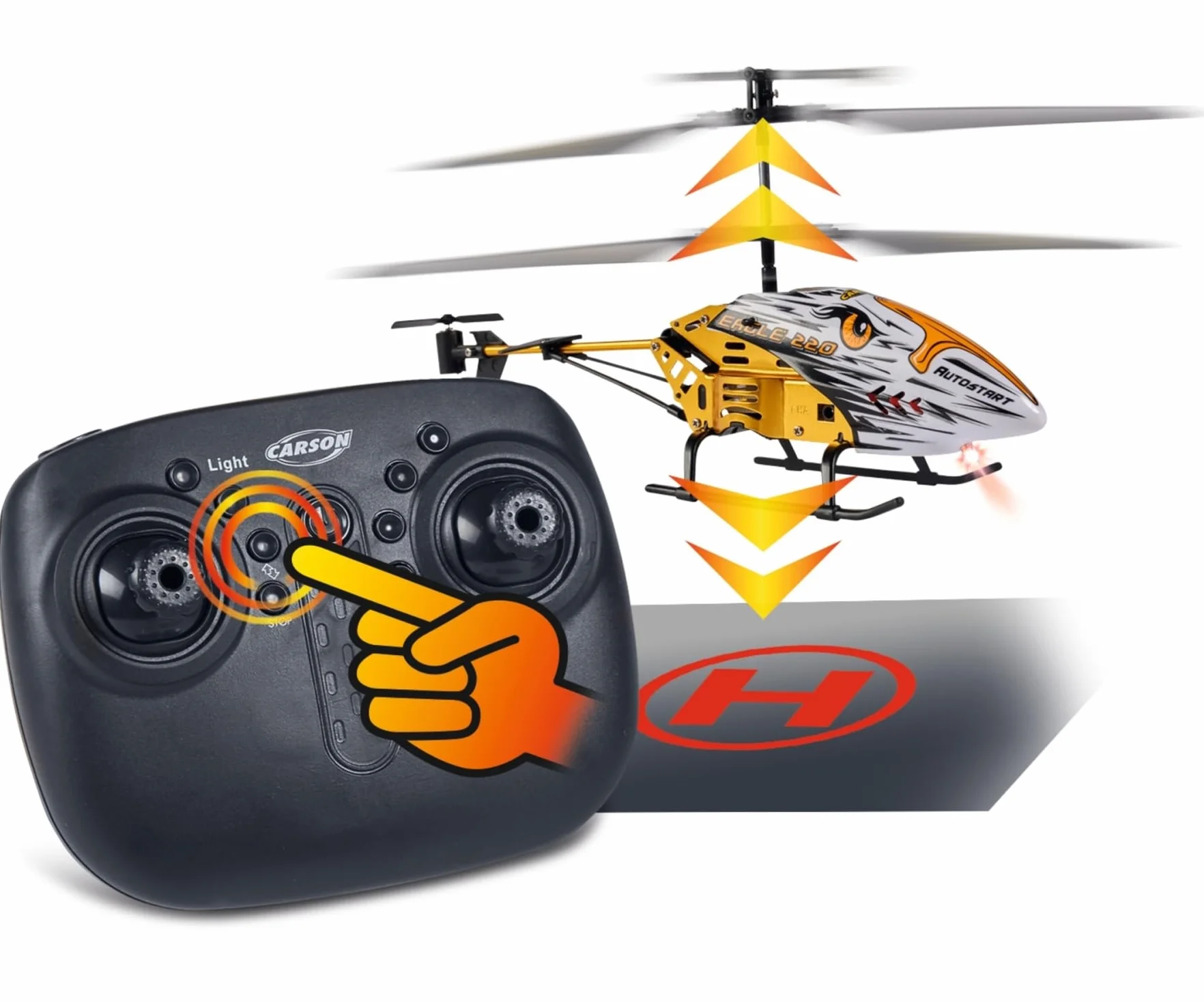 Carson Eagle 220 Helicóptero teledirigido 2,4 G RTF Listo para Volar
