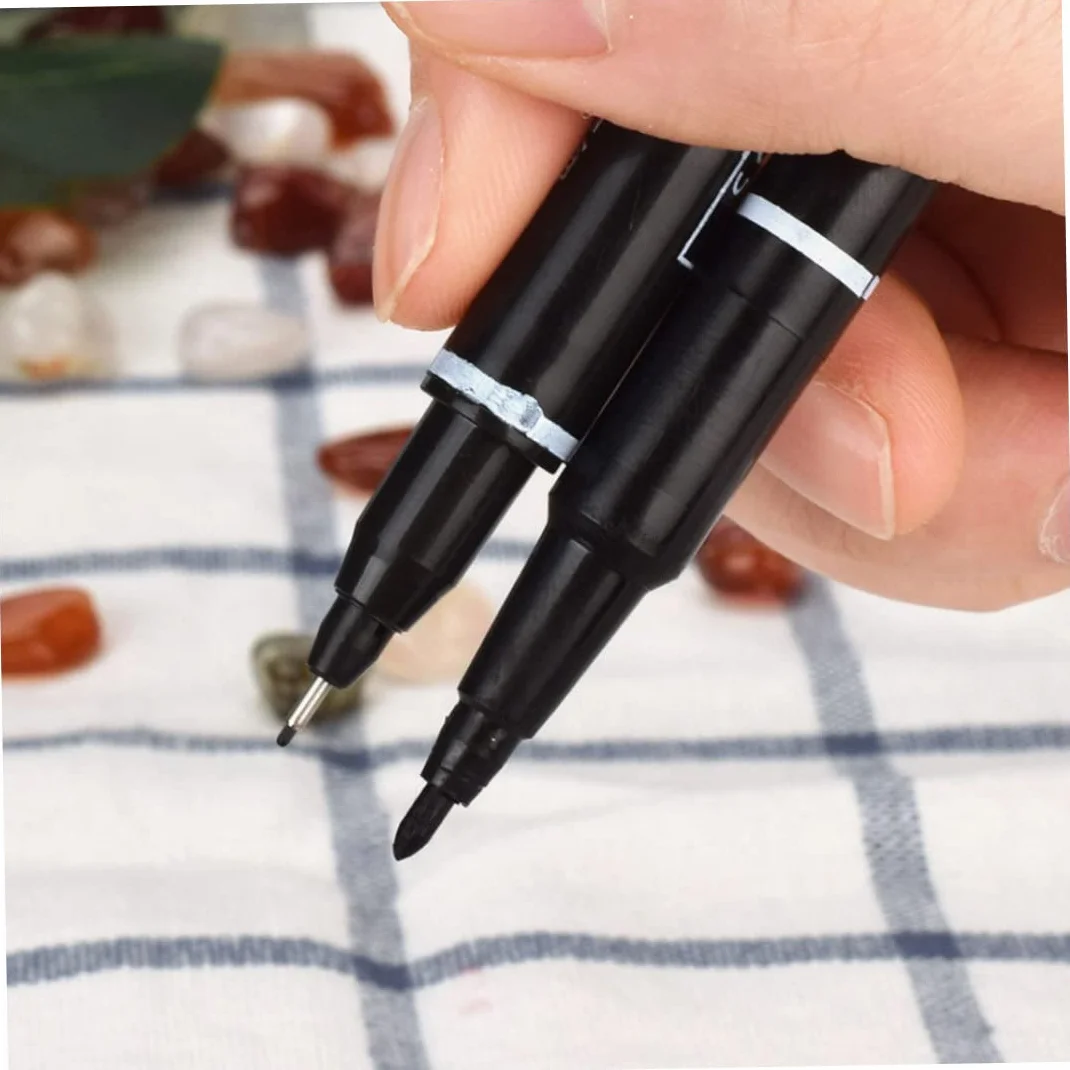 Marcador de Tatuaje Bolígrafo Impermeable Doble Cabeza 3pcs 5.39 Pulgadas