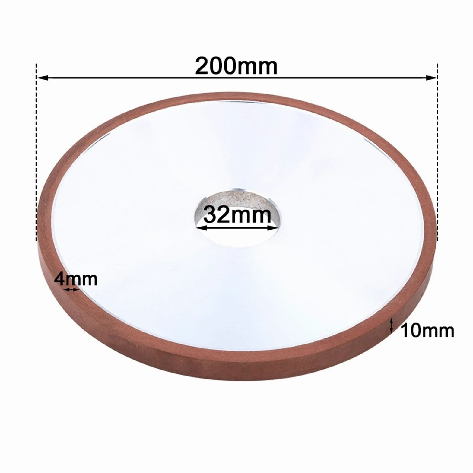Muela de diamante de 150 mm - Disco de pulido plano con resina de 6-25 mm de espesor, for rectificado de precisión y desbaste.(150Grit 150x12mm)