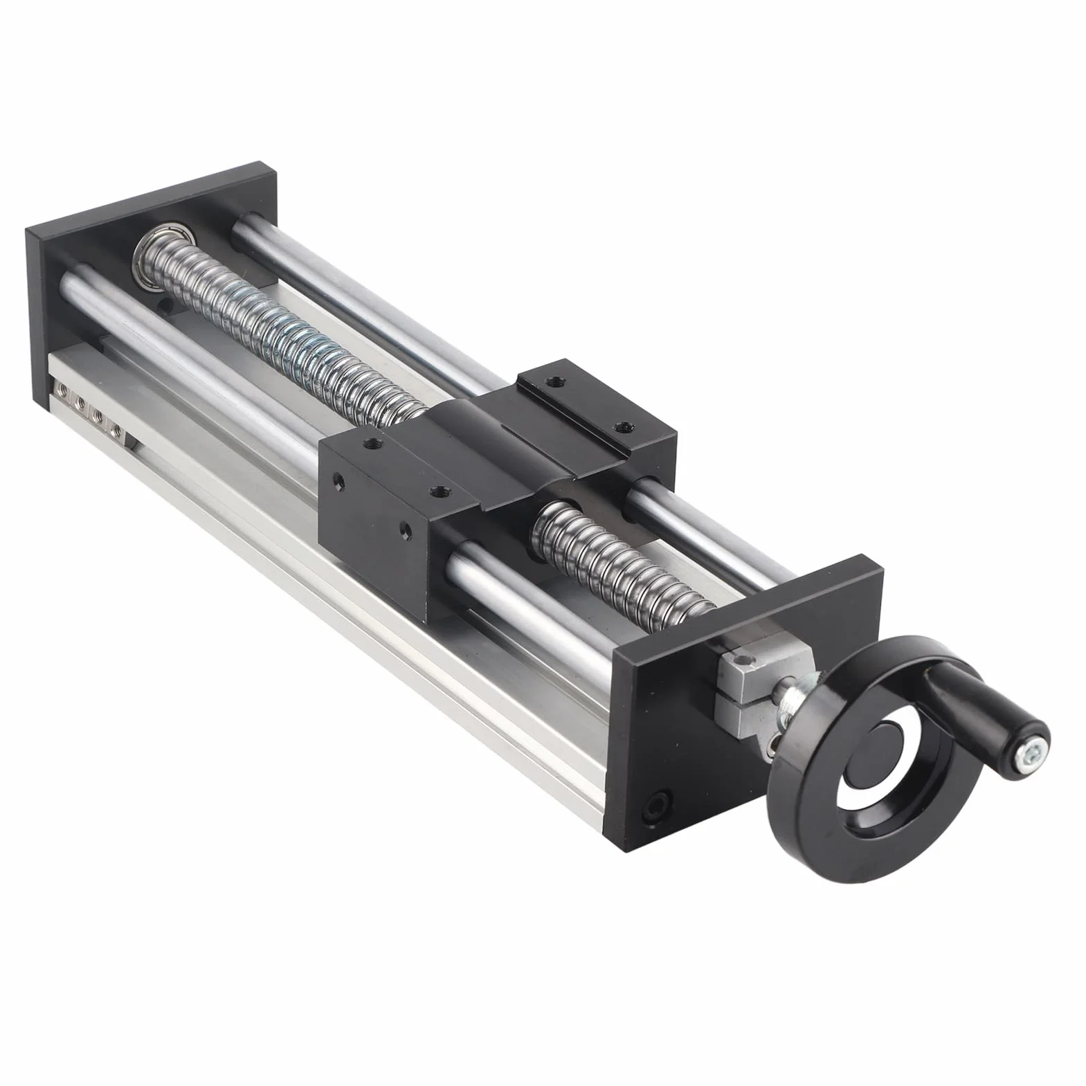 Jeanoko Etapa de riel Lineal de Mesa Deslizante 2-Axis Manual 200 mm con rodamientos lineales EBX1605