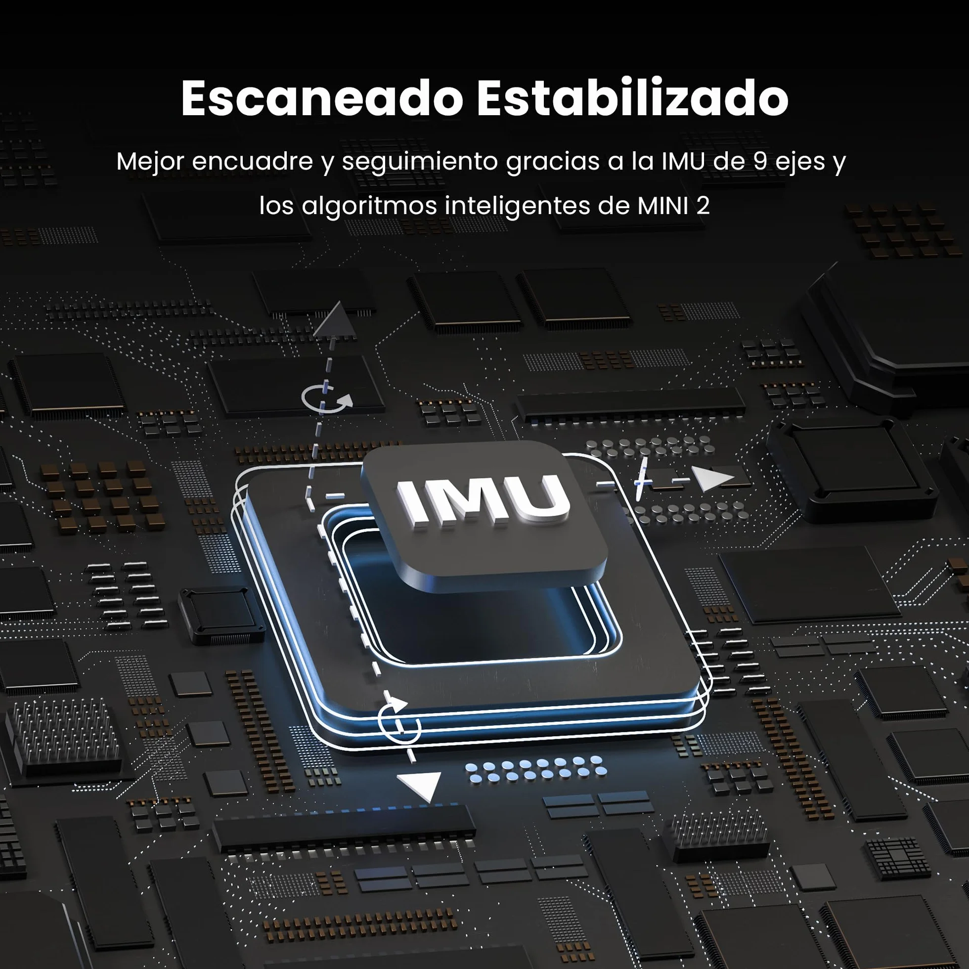 Revopoint MINI 2 Portátil Escáner 3D para Impresión 3D, Precisión 0,02mm, Escaneo Rápido 16 fps, Luz Azul Industrial, Escáner de Color Modelo 3D para Dental, Joyería y Objetos Pequeños, Estándar