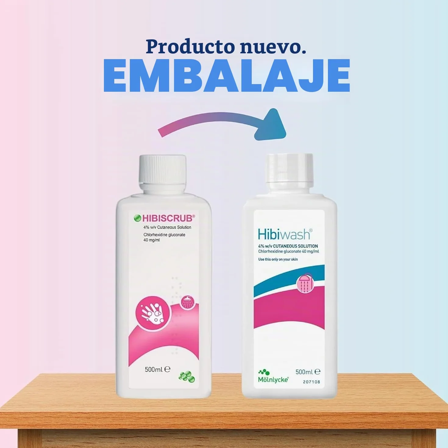 Hibiscrub Limpiador Antimicrobiano para la Piel 500 ml